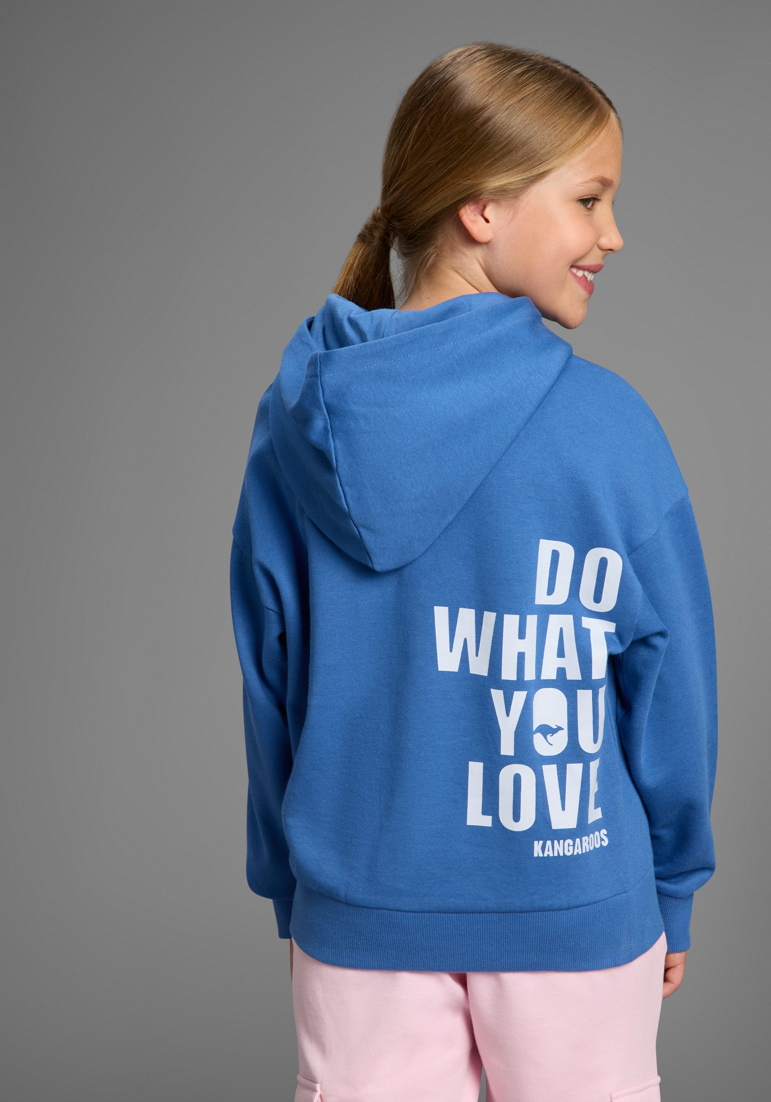 KangaROOS Kapuzensweatshirt Hoodie mit Rückenprint Mit Front- und Rückenprint