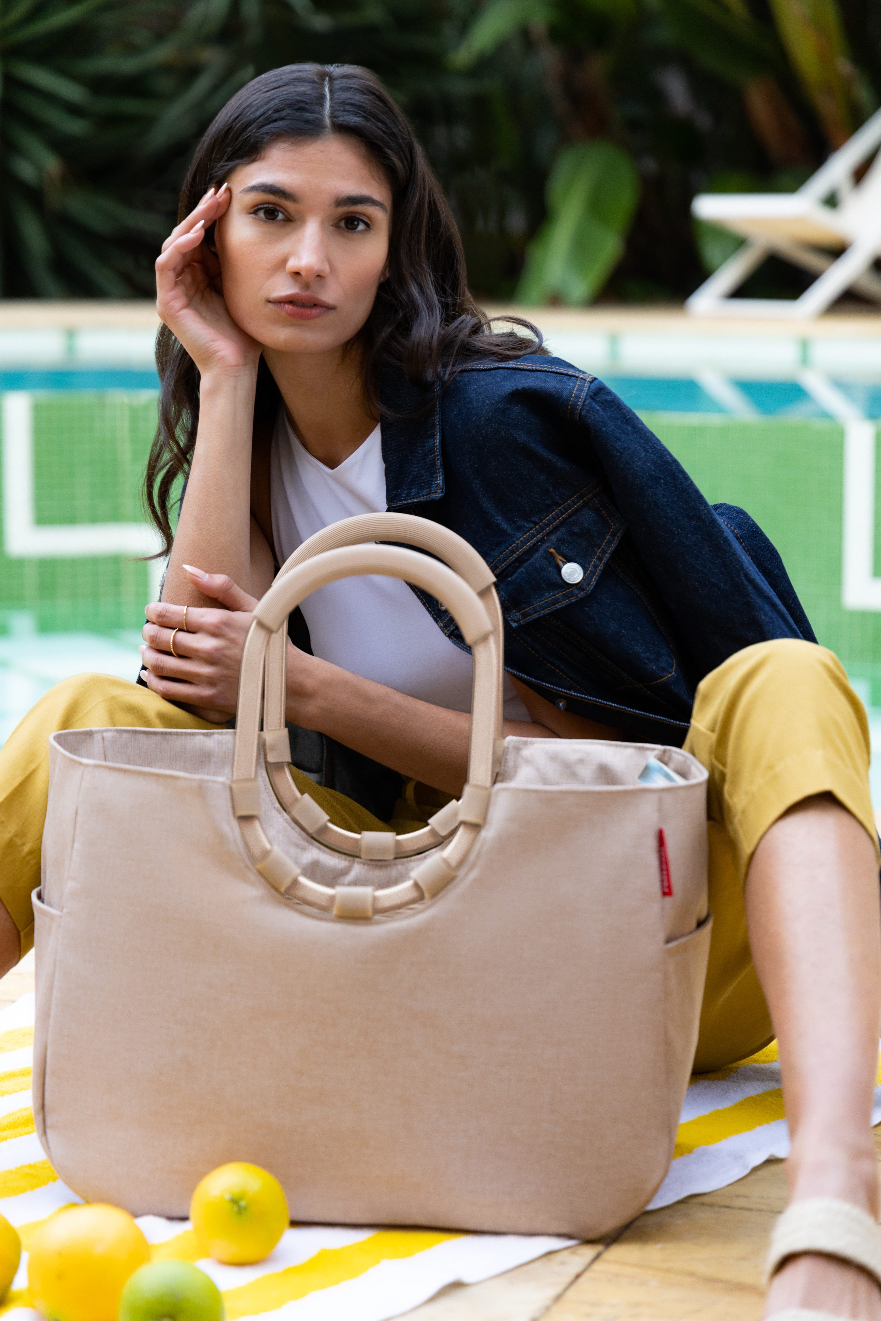 REISENTHEL® Shopper loopshopper L (1-tlg), gepolsterte Griffe, Standfüße, Reißverschlusstasche, Stecktaschen