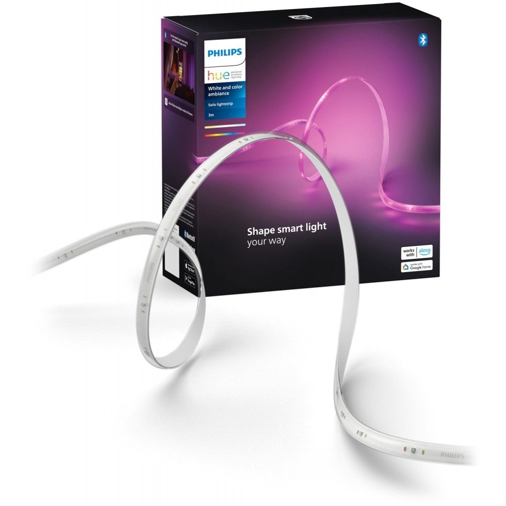 HUE Stirnlampe hue Hue Lightstrip Solo (3m) weiß - LED Lichtleiste.
