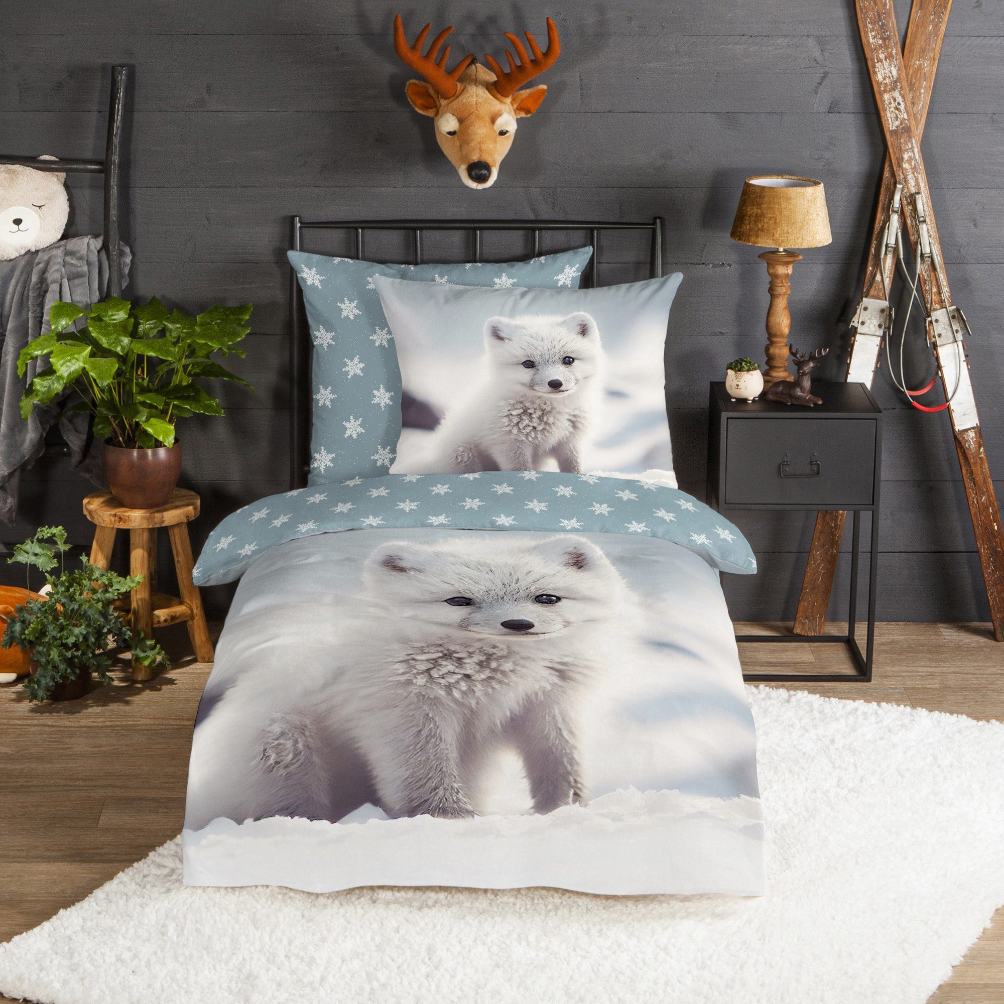 good morning Kinderbettwäsche Kinder-Wendebettwäsche "Toss", Biber, Flanell günstig online kaufen