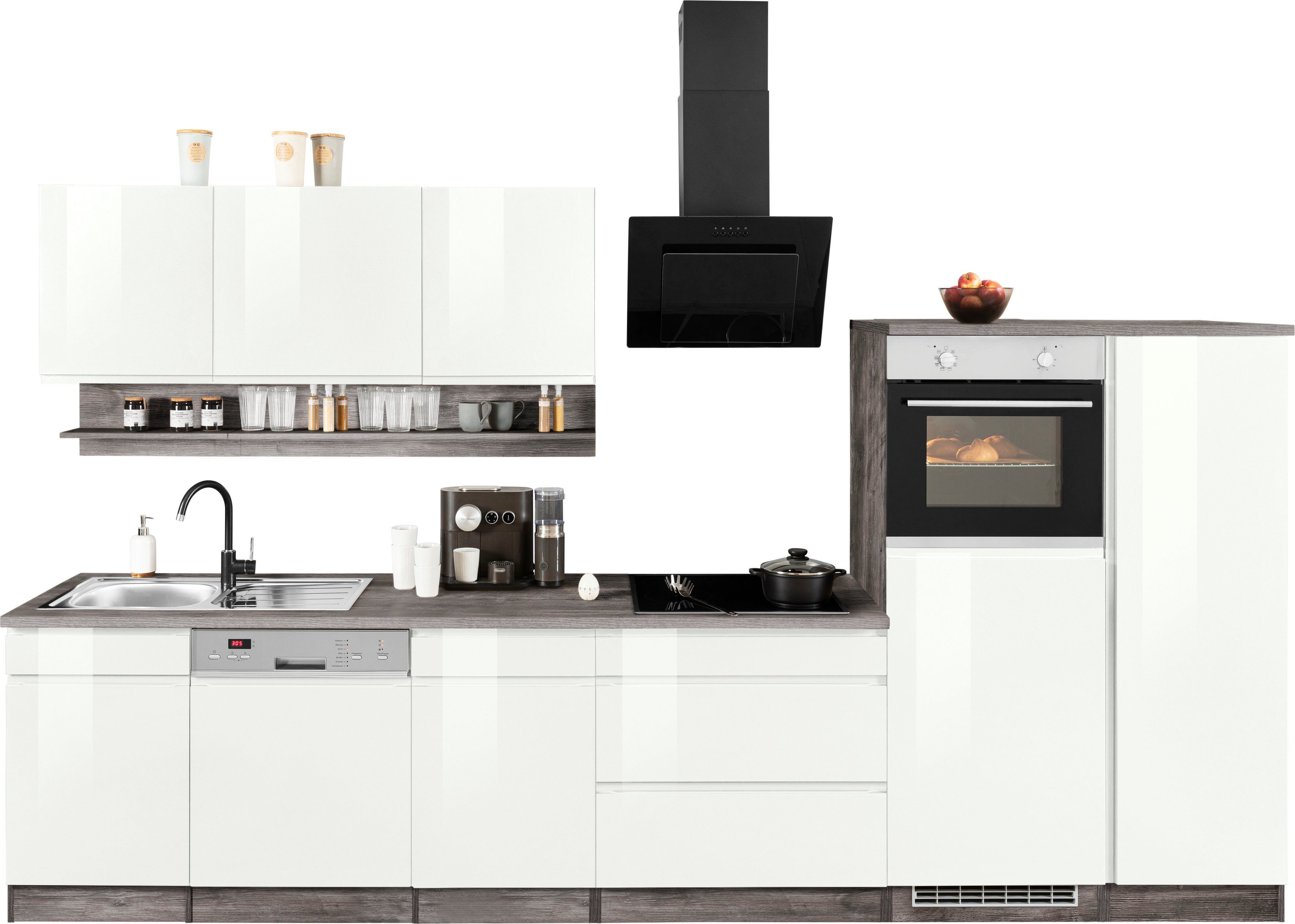 KOCHSTATION Küchenzeile KS-Virginia, Breite 350 cm, günstig online kaufen