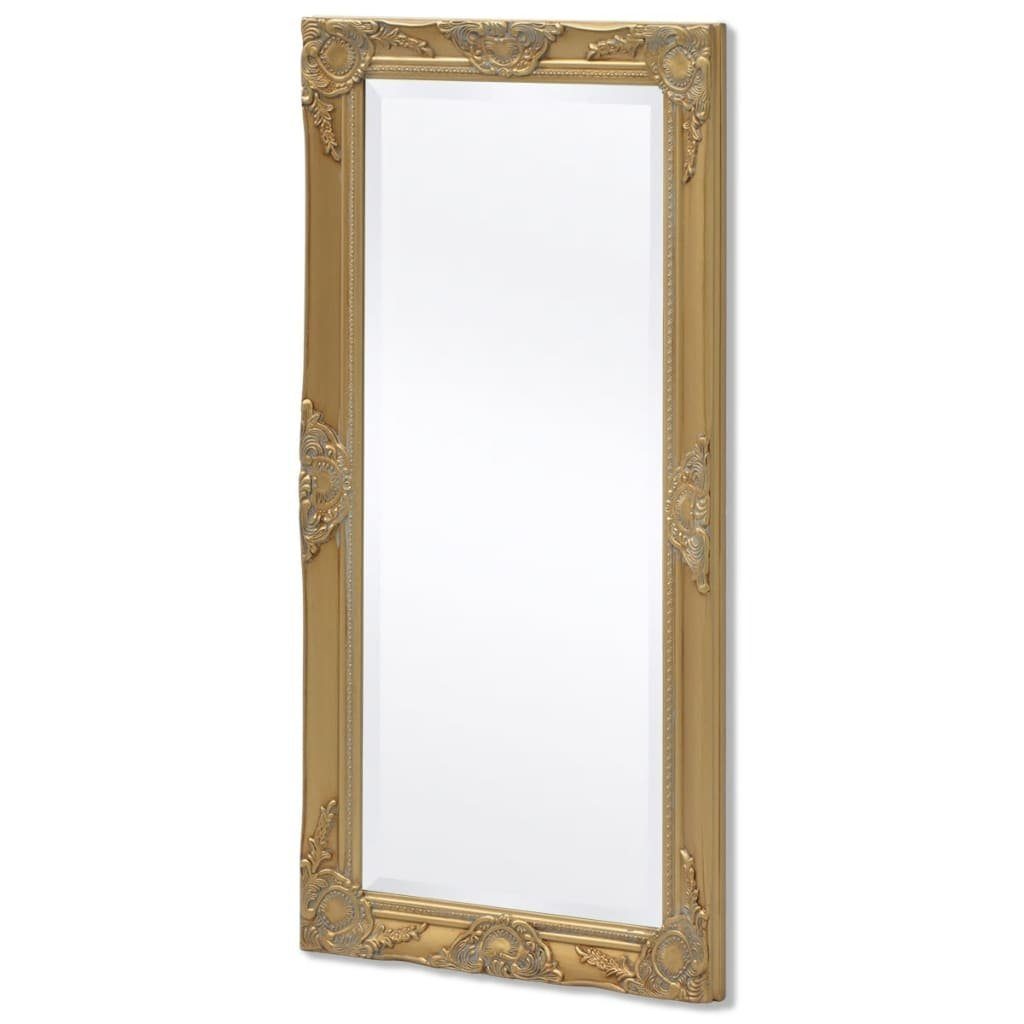 Wandspiegel Gold vidaXL (1-St) Golden Spiegel im Barock-Stil Gold | cm 100x50