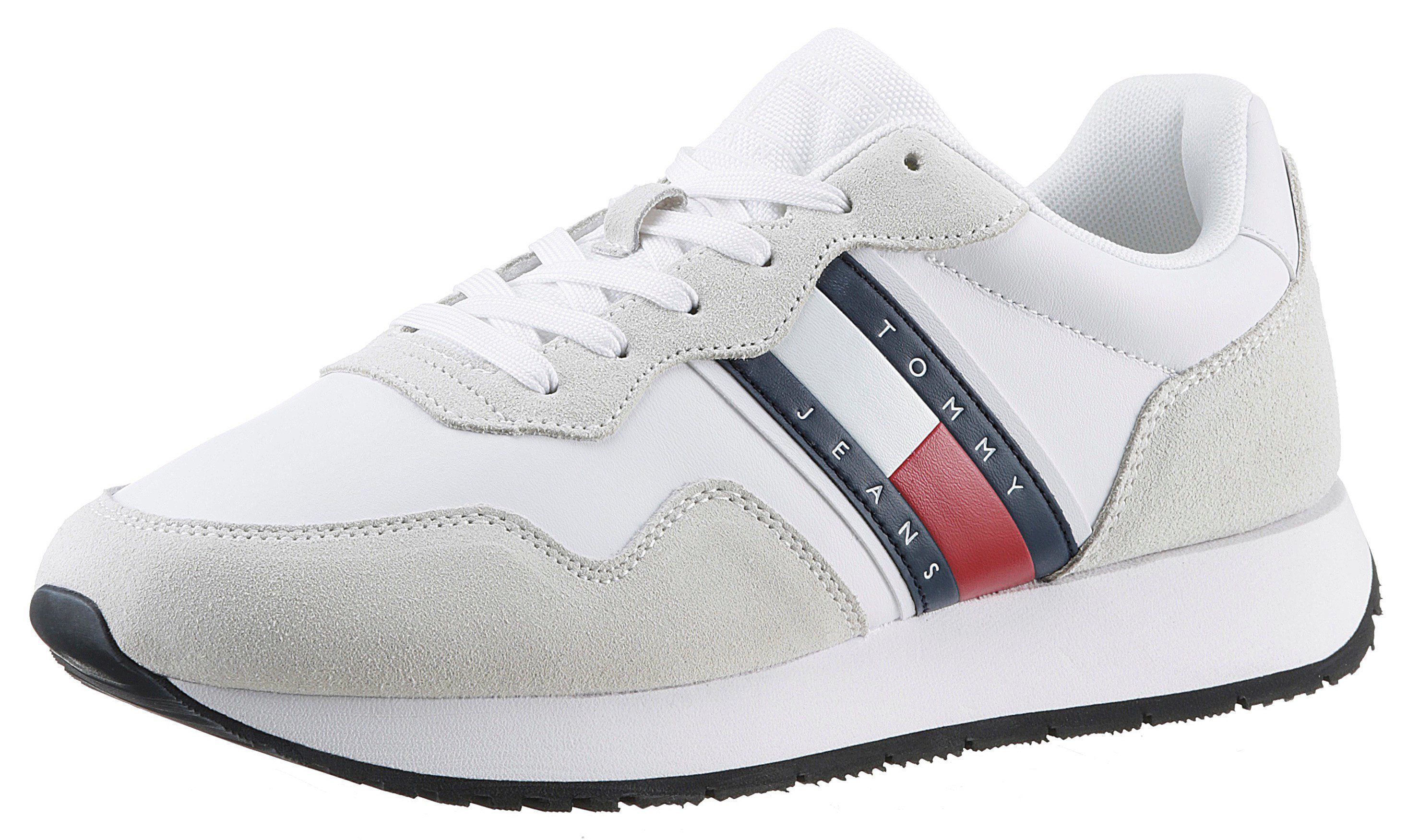 Tommy Jeans TJM MODERN RUNNER Sneaker, Freizeitschuh, Halbschuh, Schnürschuh mit seitlicher Logoflagge