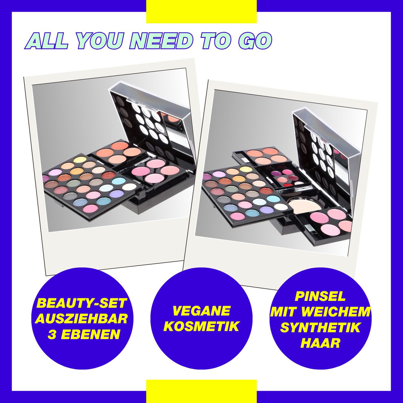 ZMILE COSMETICS Kosmetik-Set ALL YOU NEED TO GO, 45-tlg., vegane Kosmetik
