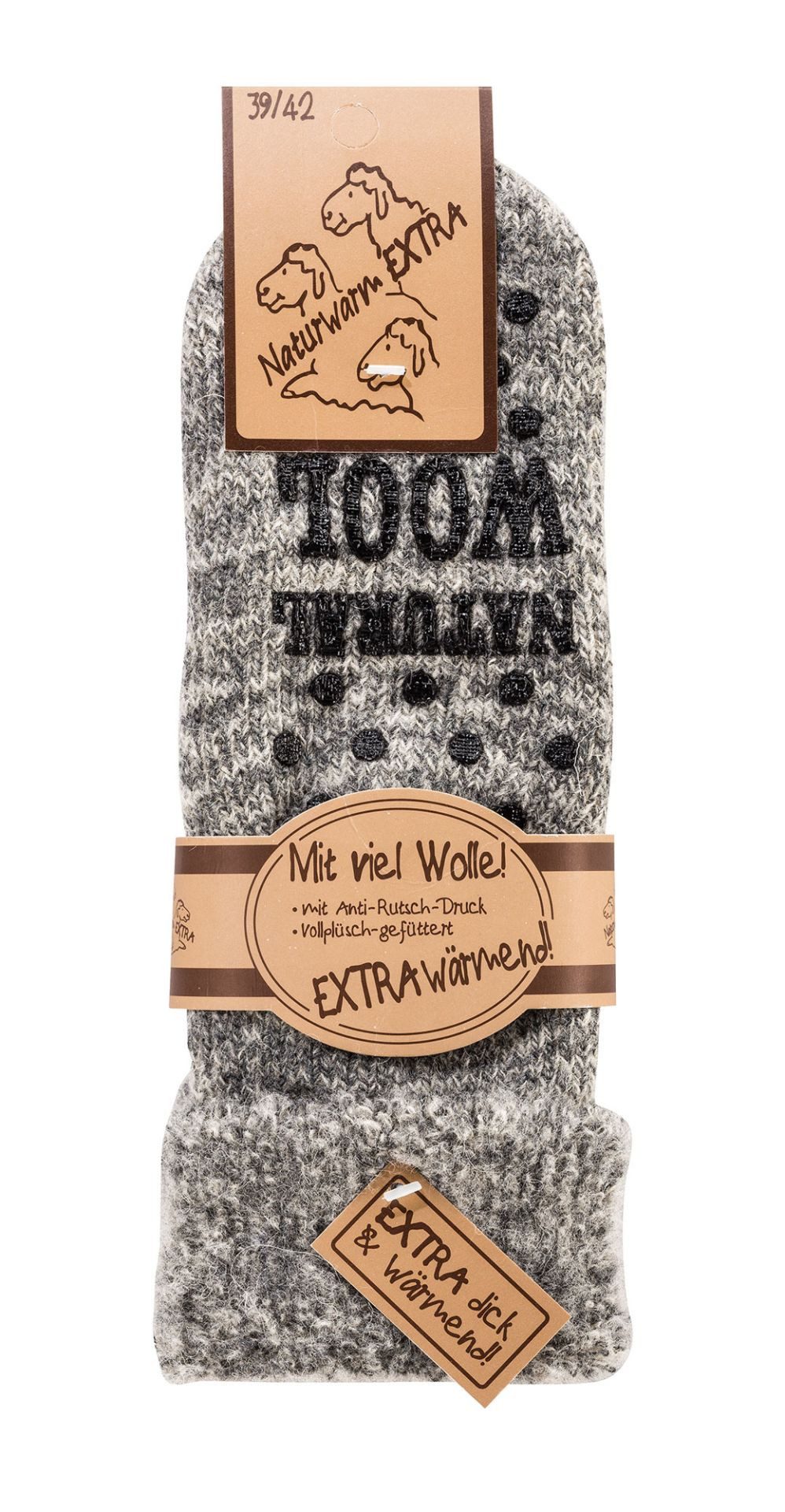 Wowerat ABS-Socken 1 Paar THERMO-Wollsocken mit ABS-Druck, mit Umschlag, ex günstig online kaufen