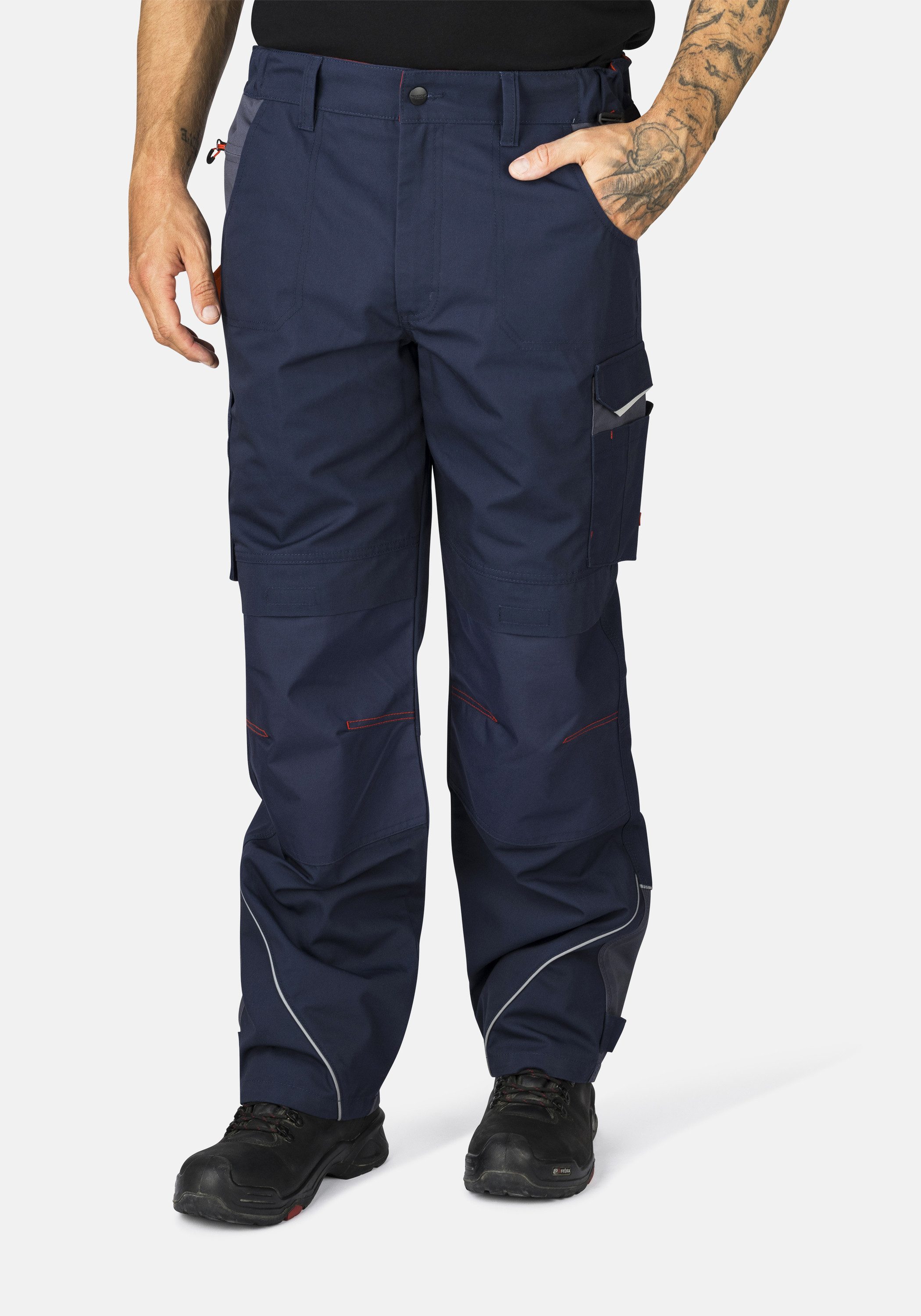 HERO by John Medoox Arbeitshose GLENN Pro Workwear Arbeits-Cargohose Arbeits-Cargohose Funktionsqualitätfür Herren