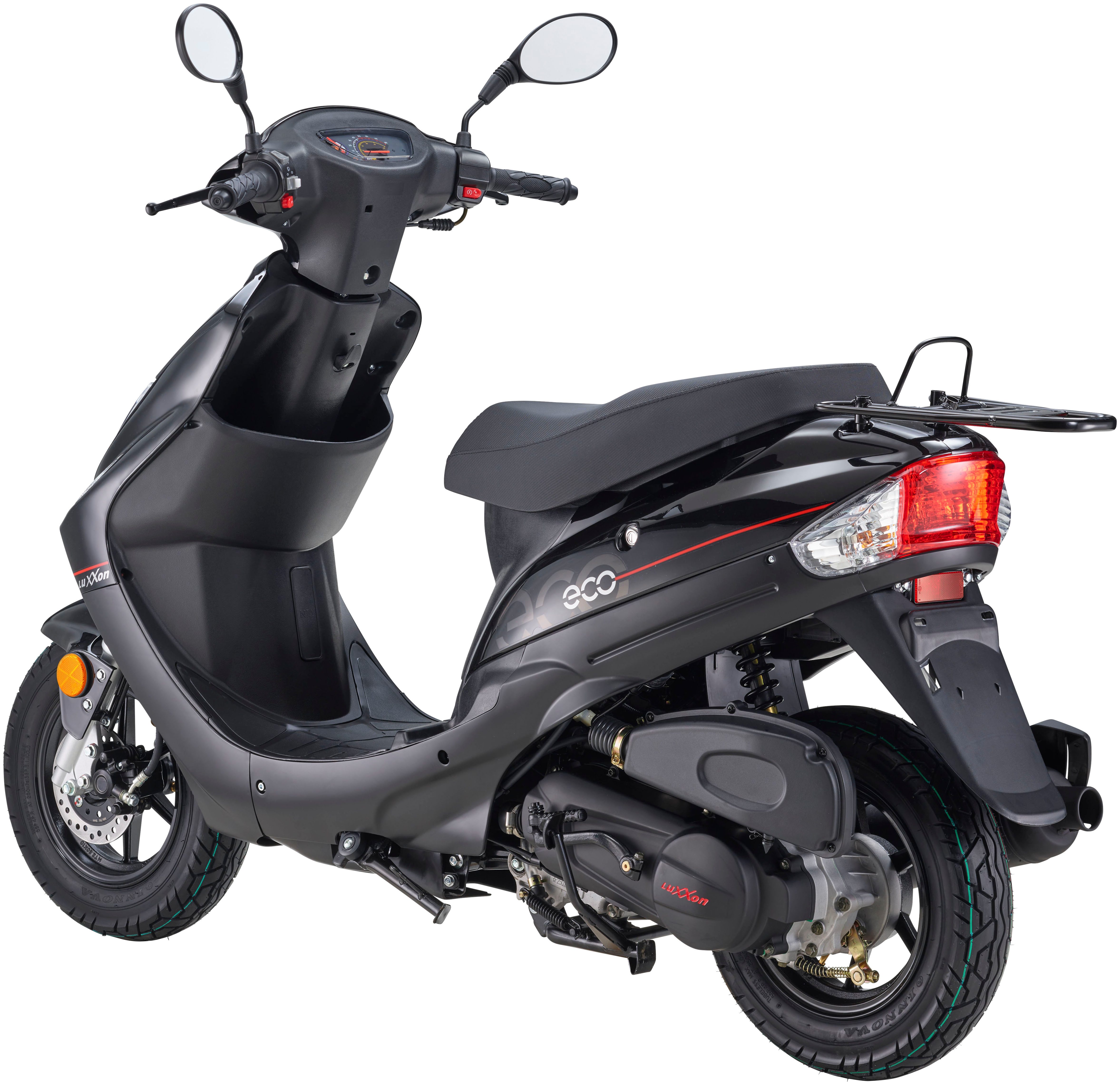 Luxxon Motorroller ECO (45km/h), 50 ccm, City-Roller, EFI, 50 ccm, 45 km/h, Euro 5, (Staufach, Roller, Scooter, Benzin), Euro 5, Kraftstoffeinspritzung (EFI), Lenkerschloss, Cityroller, 3 PS