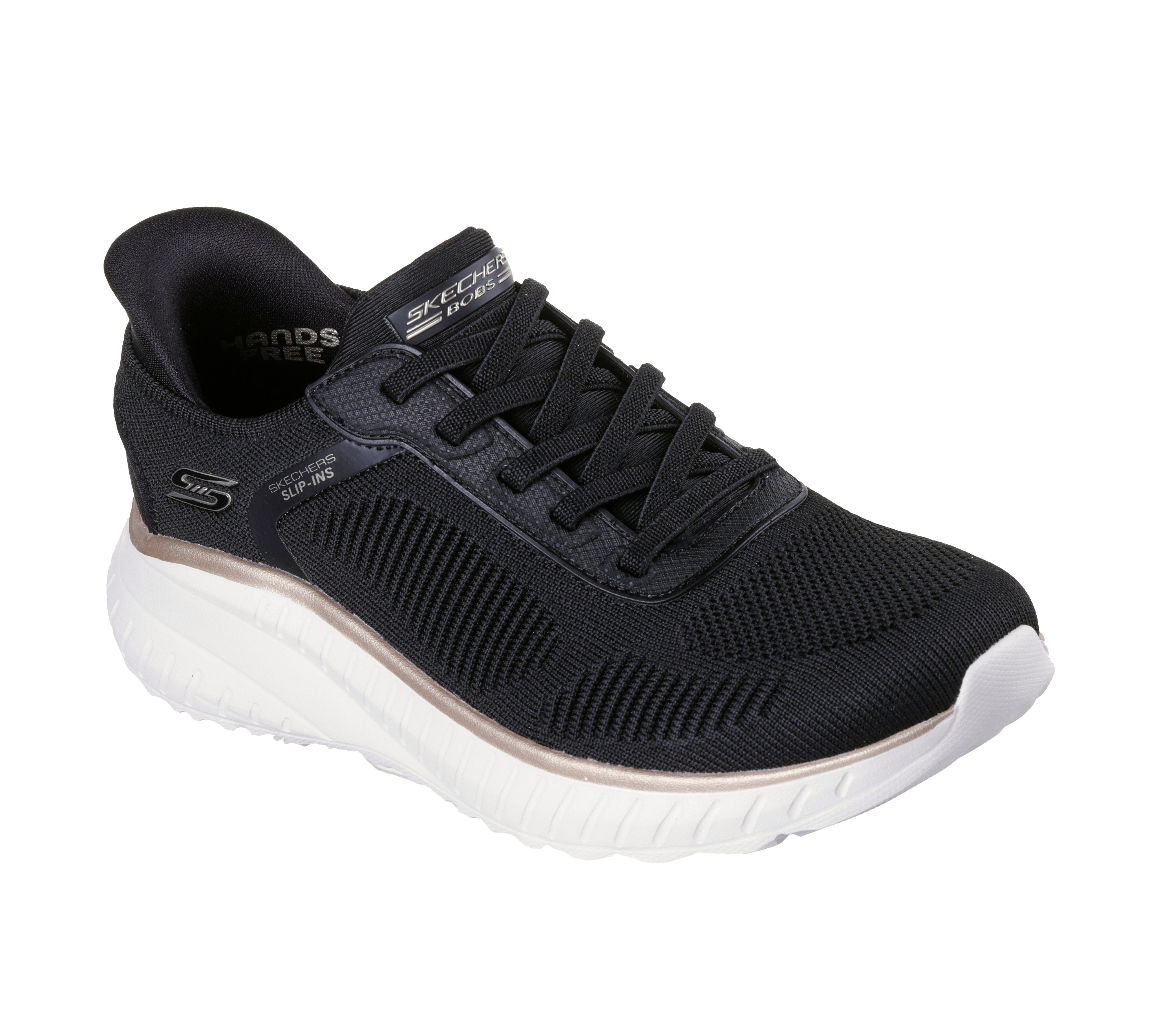 Skechers BOBS SQUAD CHAOS-CURRENT MUSE Slip-On Sneaker, Slipper, Freizeitschuh in veganer Verarbeitung