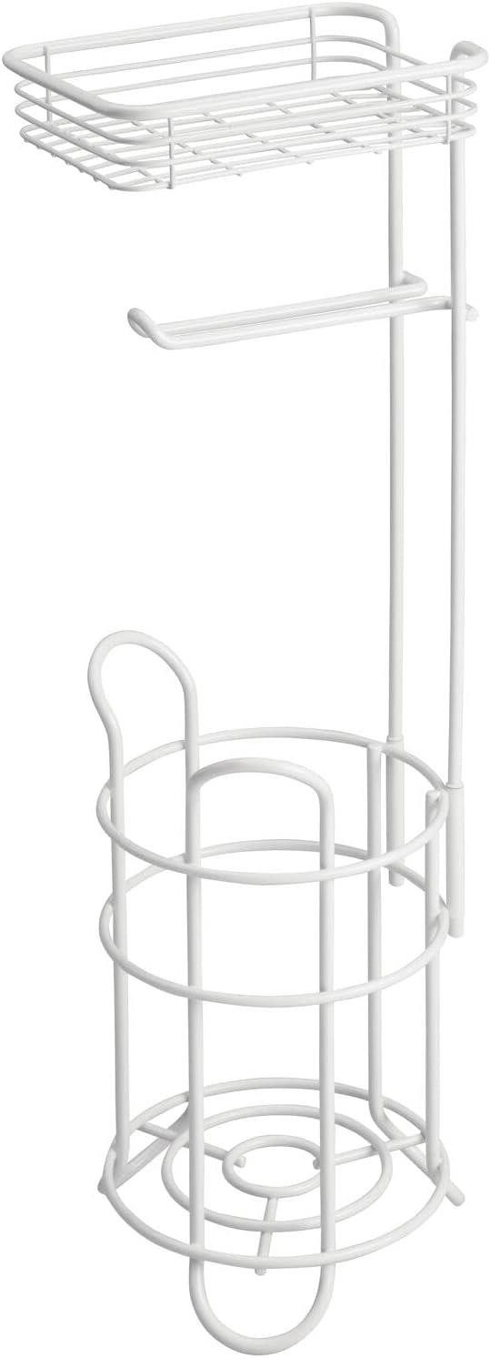 mDesign Badaccessoire-Set Toilettenpapierhalter Stand mattweiß Klopapierhal günstig online kaufen
