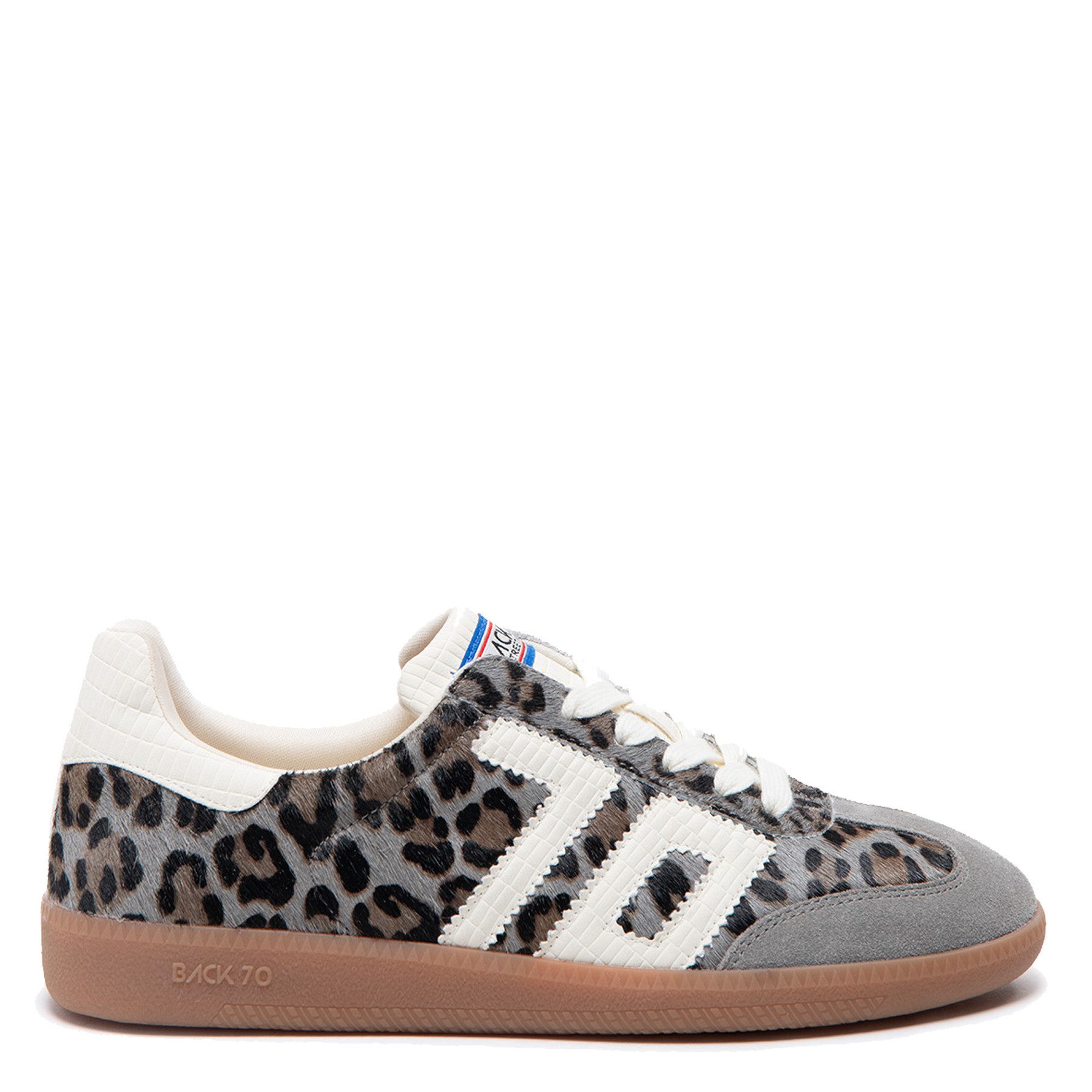 Back 70 Sneaker CLOUD LEOPARD aus Velourleder - Gray Suede Milk Sneaker
