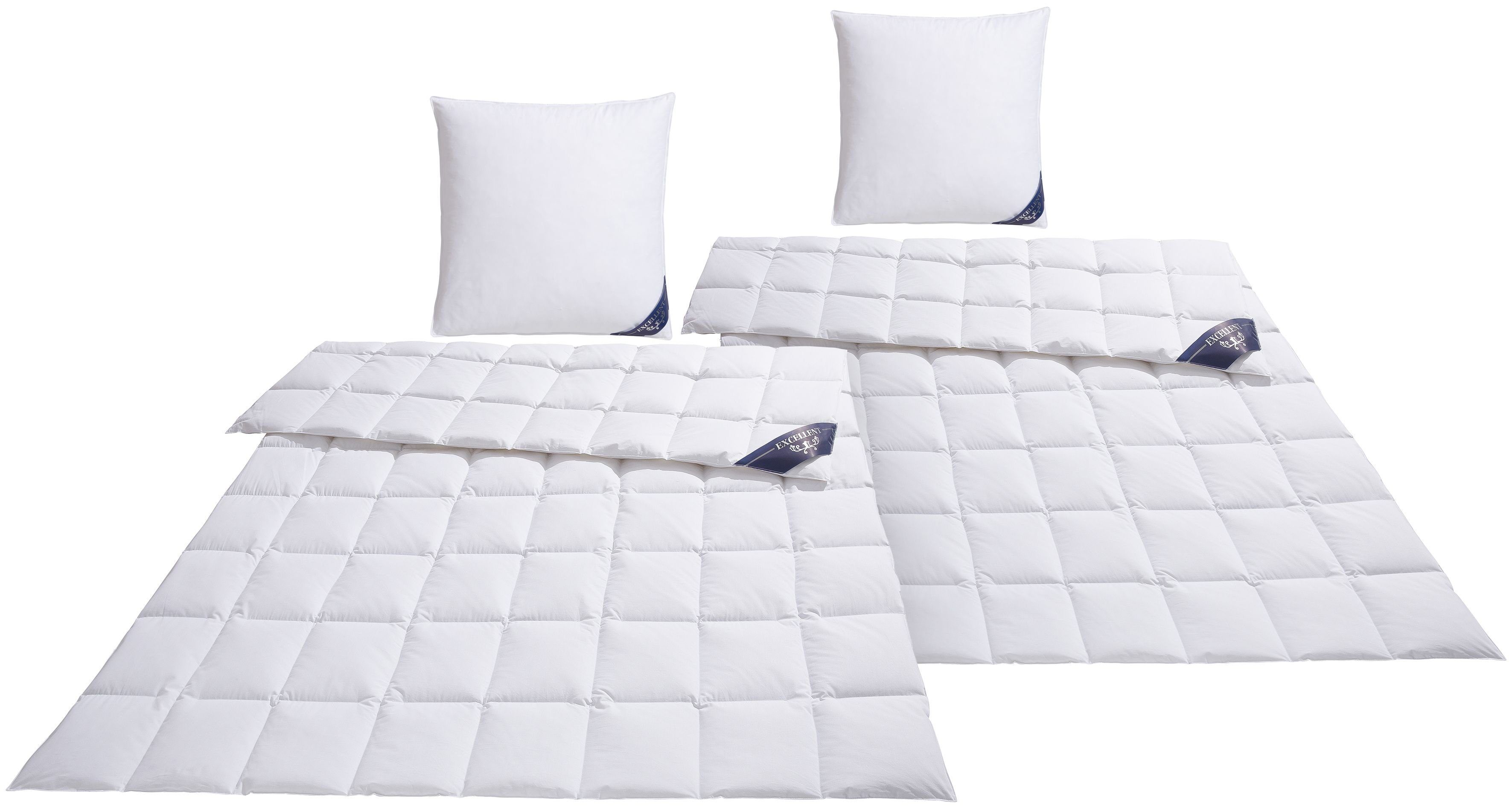 Excellent Daunenbettdecke + Federkissen Bettdecken-Set Zürich, günstig online kaufen