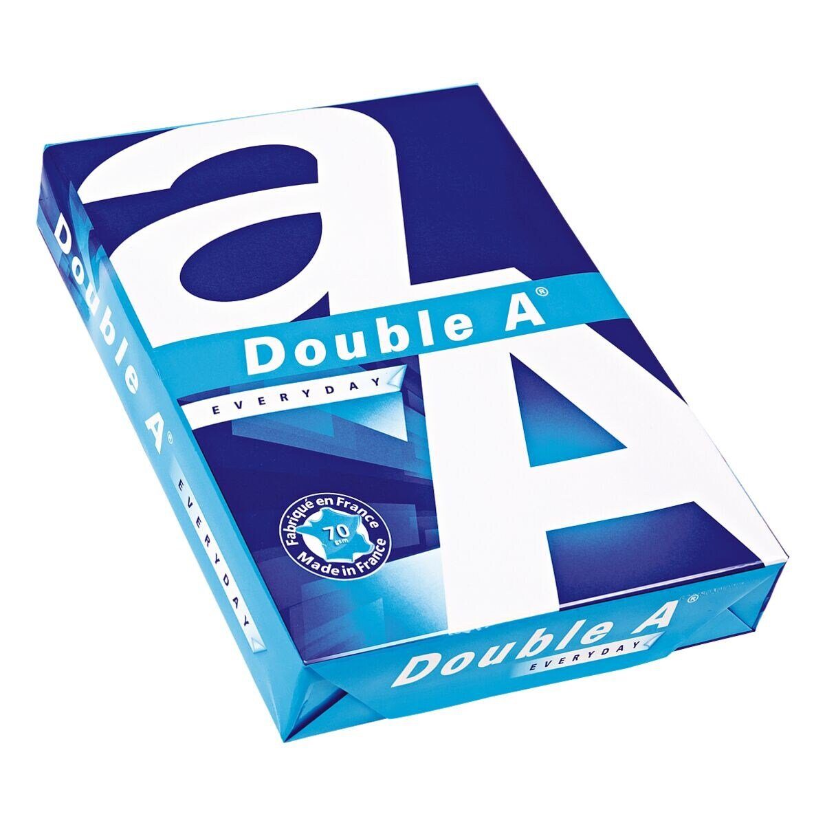 DOUBLE A Druckerpapier Everyday, Format DIN A4, 70 g/m², 162 CIE, 500 Blatt