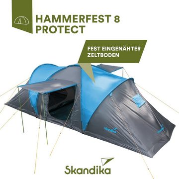 Skandika Kuppelzelt Hammerfest 8 Protect (h'blau/d'grau)