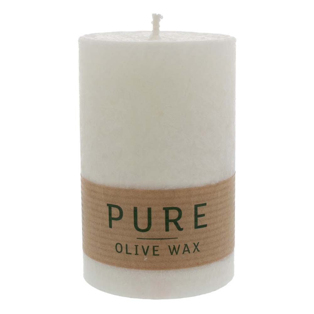 Richard Wenzel GmbH & Co. KG Formkerze PURE Olive Wax Kerze - Natural 90x60