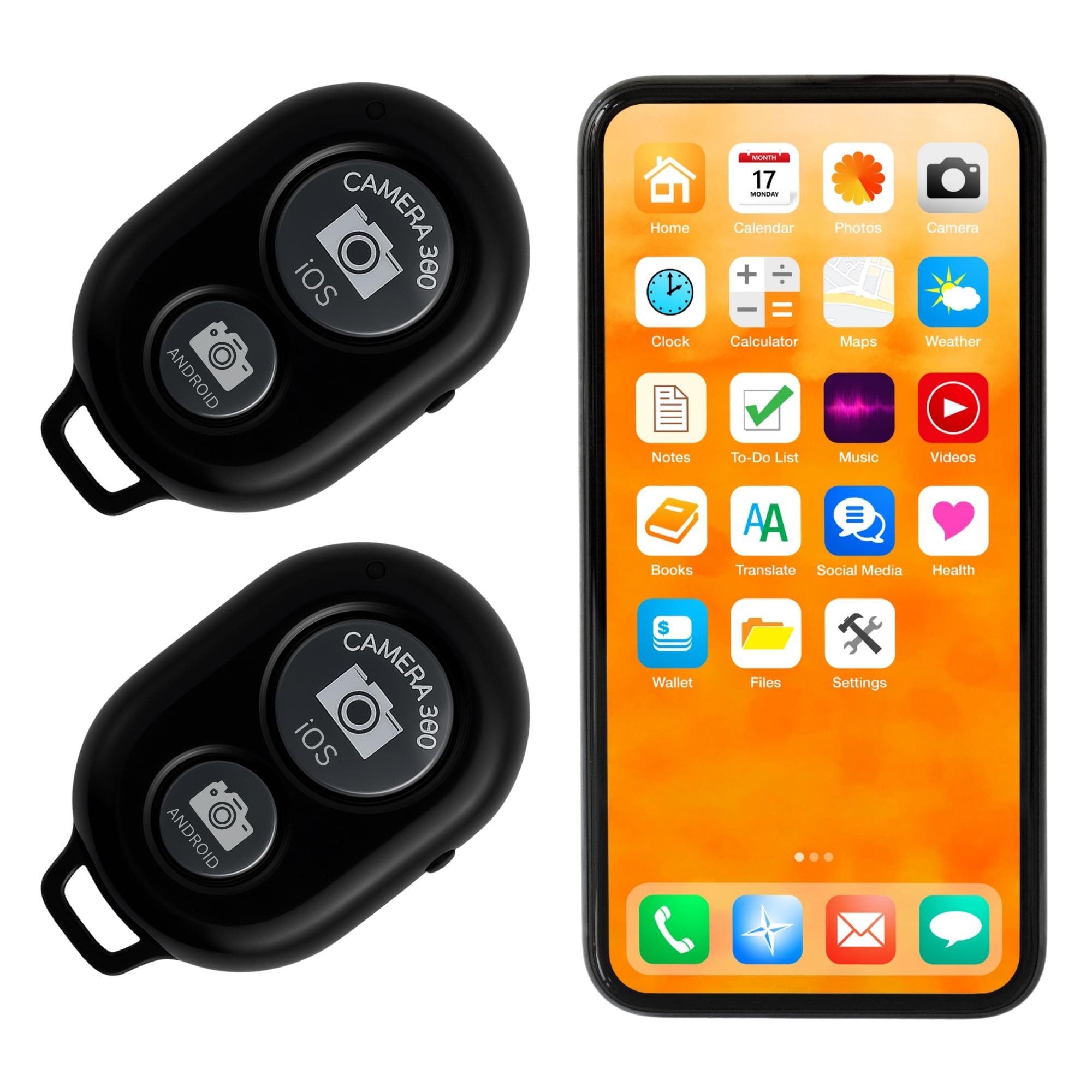 TronicXL 2 Selbstauslöser für iPhone I Android Smartphone Fernbedienung Foto Smartphone-Adapter, Video Handy Kamera auslöser Influencer