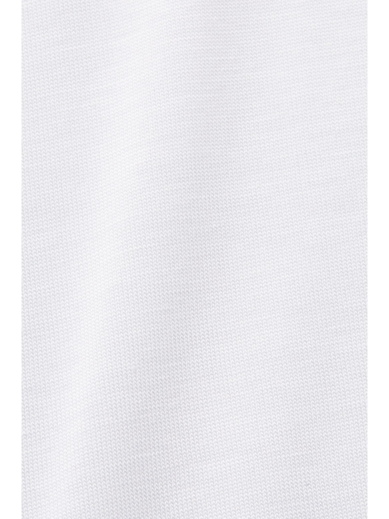 Esprit mit V-Ausschnitt, (1-tlg) T-Shirt WHITE T-Shirt Collection TENCEL™