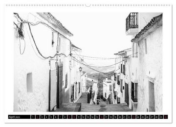 CALVENDO Wandkalender Andalusien Impressionen in schwarzweiß (Premium, hochwertiger DIN A2 Wandkalender 2023, Kunstdruck in Hochglanz)