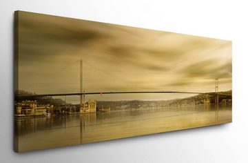 möbel-direkt.de Leinwandbild Bilder XXL Brücke in Istanbul Wandbild auf Leinwand
