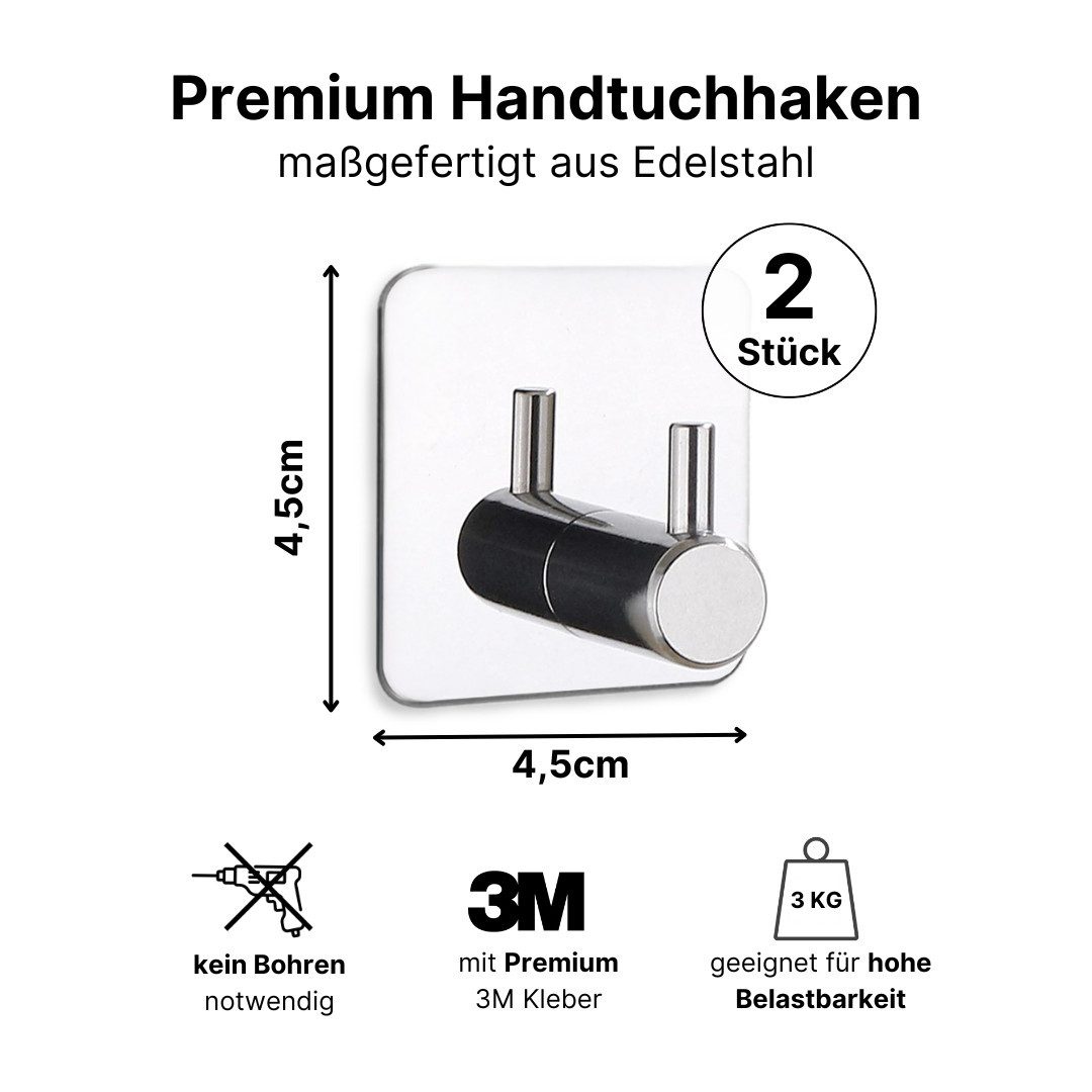 LIVINA HOME Handtuchhaken Haken selbstklebend Bad und Küche, Handtuchhalter günstig online kaufen