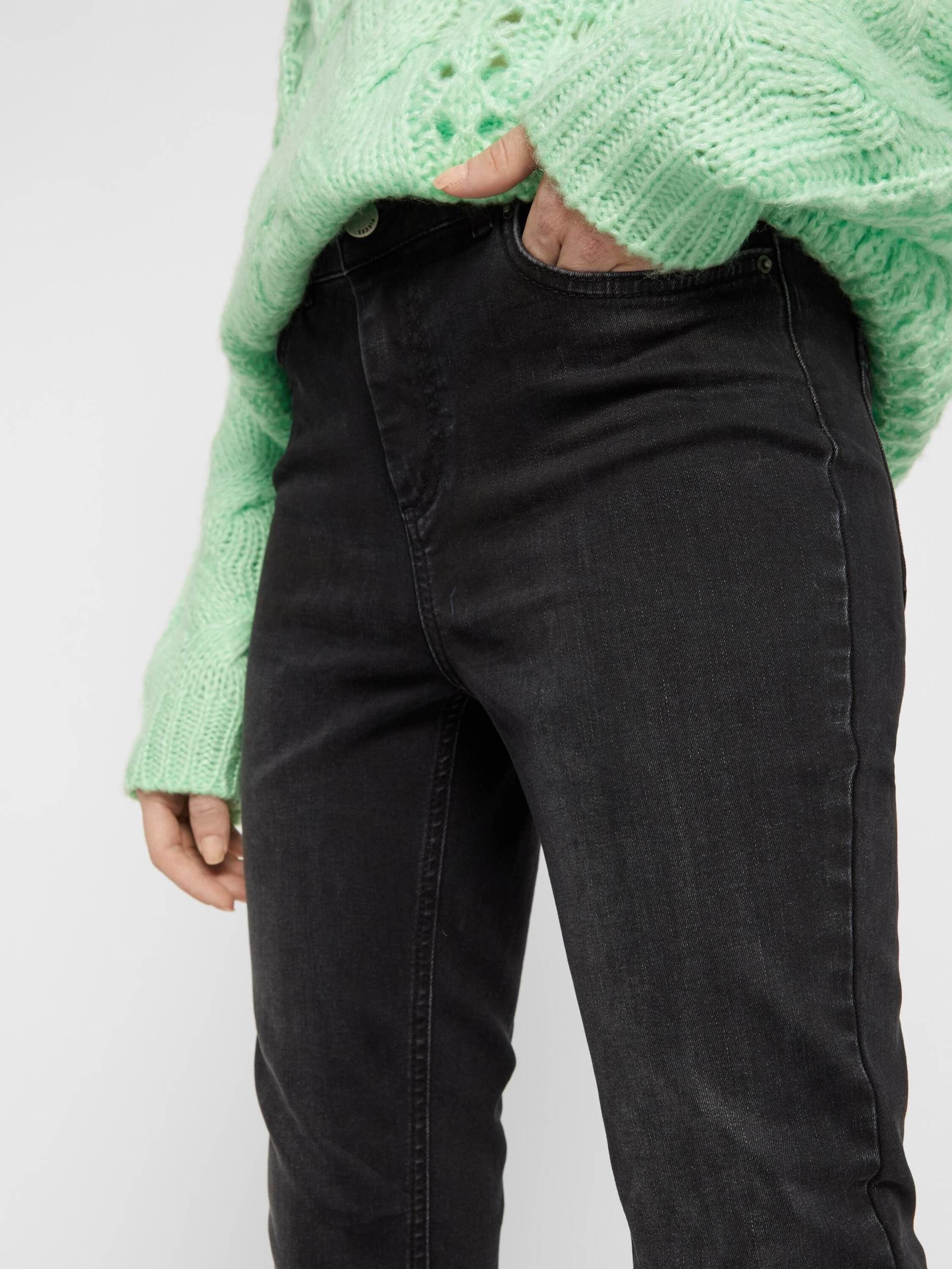 pieces Skinny-fit-Jeans Delly (1-tlg) Plain/ohne Details schwarz