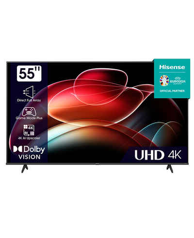 Hisense 55E6KT LED-Fernseher (139,00 cm/55 Zoll, 4K Ultra HD, VIDAA (Mobile App) (Android / iOS)