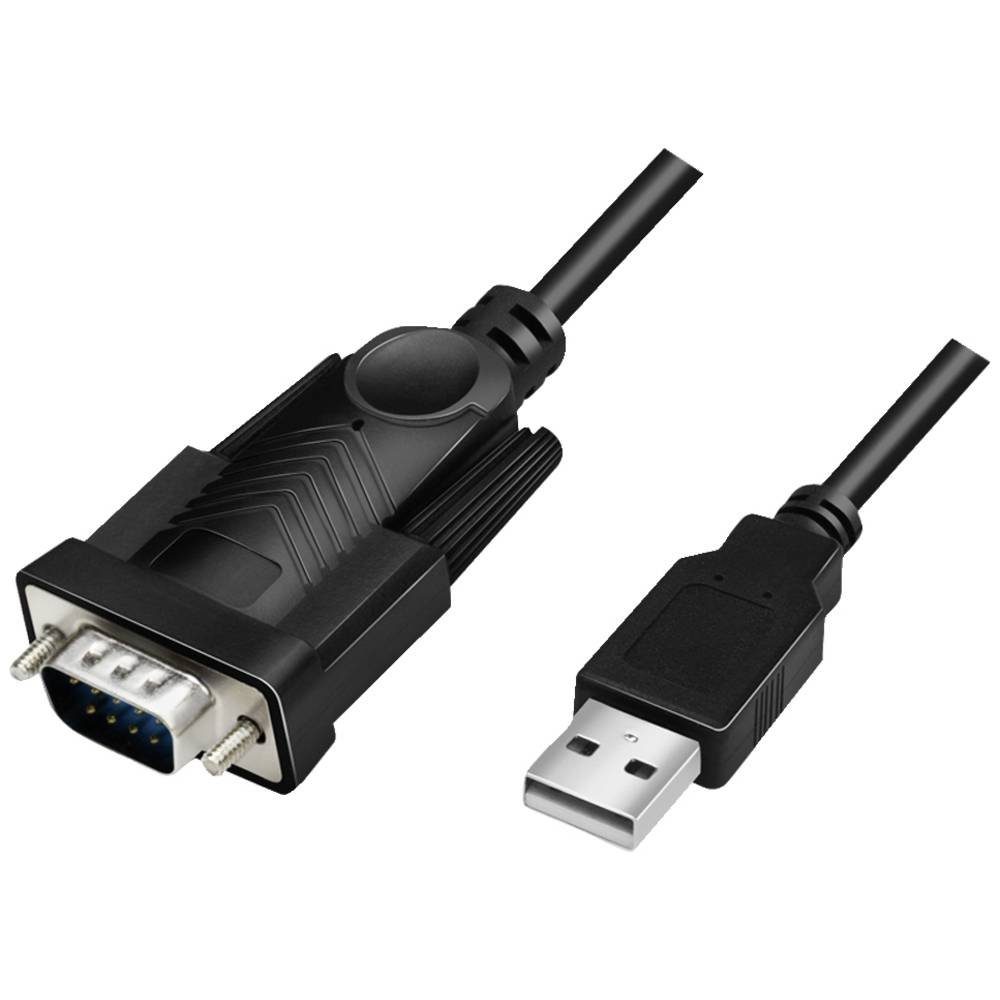 USB 2.0-Kabel, USB-A/M zu DB9/M, seriell,1.5 m Computer-Adapter