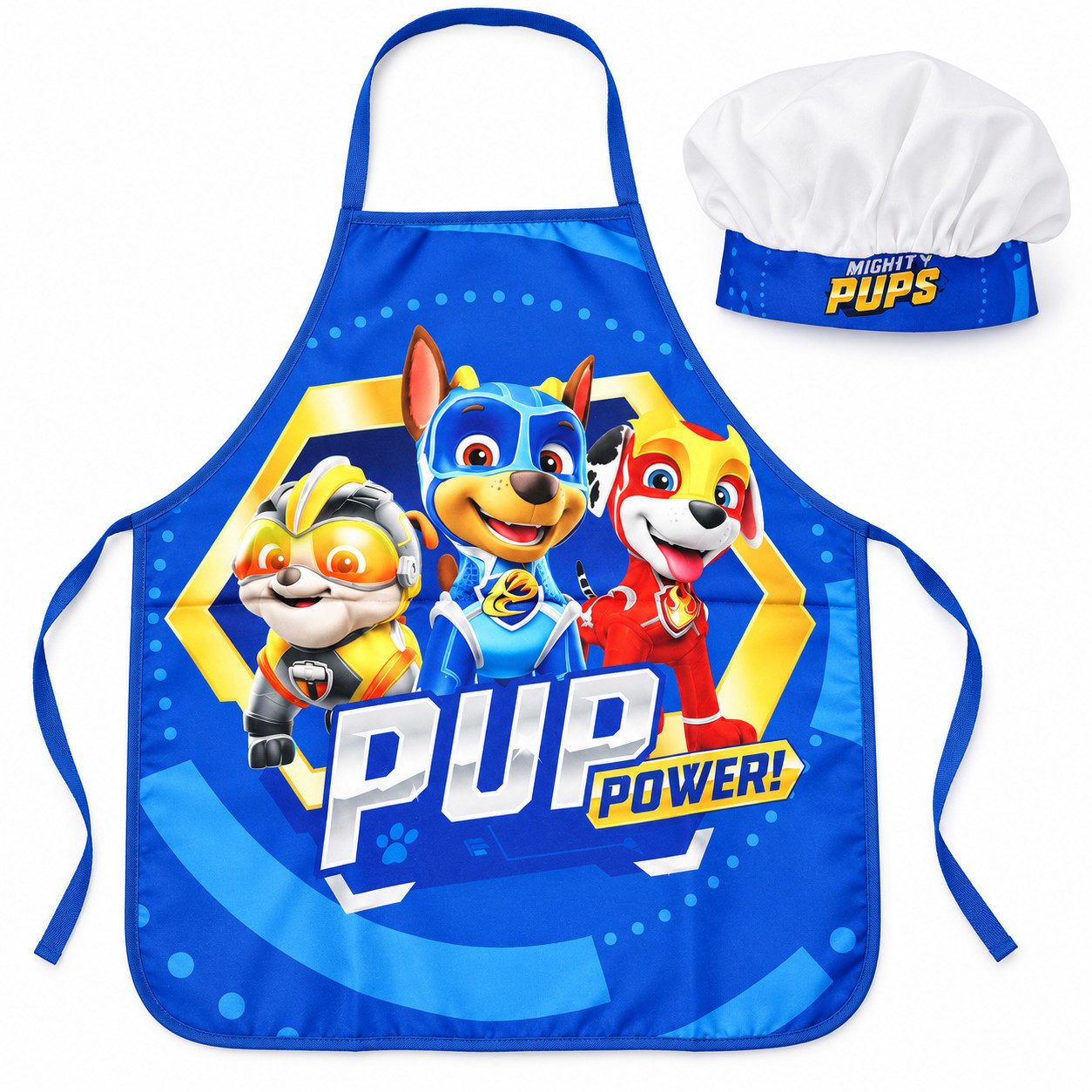 PAW PATROL Kochschürze Paw Patrol Chase Rubble Kinder Backschürze mit Mütze 3-6 Jahre, (2-tlg)