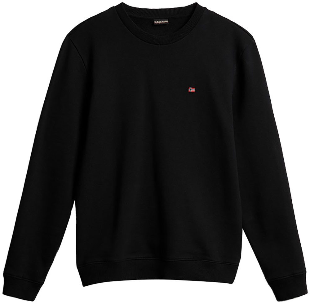 Napapijri Sweatshirt BALIS Langarm-Design, mit Rundhalsausschnitt und Rippbündchen