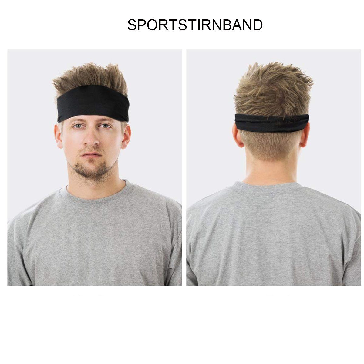 Sport für Rutsch, Stirnband Stirnband,Schweißband, Jogging,Laufen Haarband Anti Jormftte