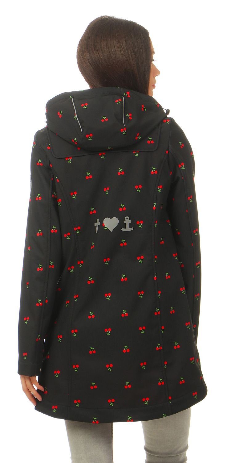 Blutsgeschwister Softshelljacke Blutsgeschwister Wild Weather Long Damen Jacke Mantel