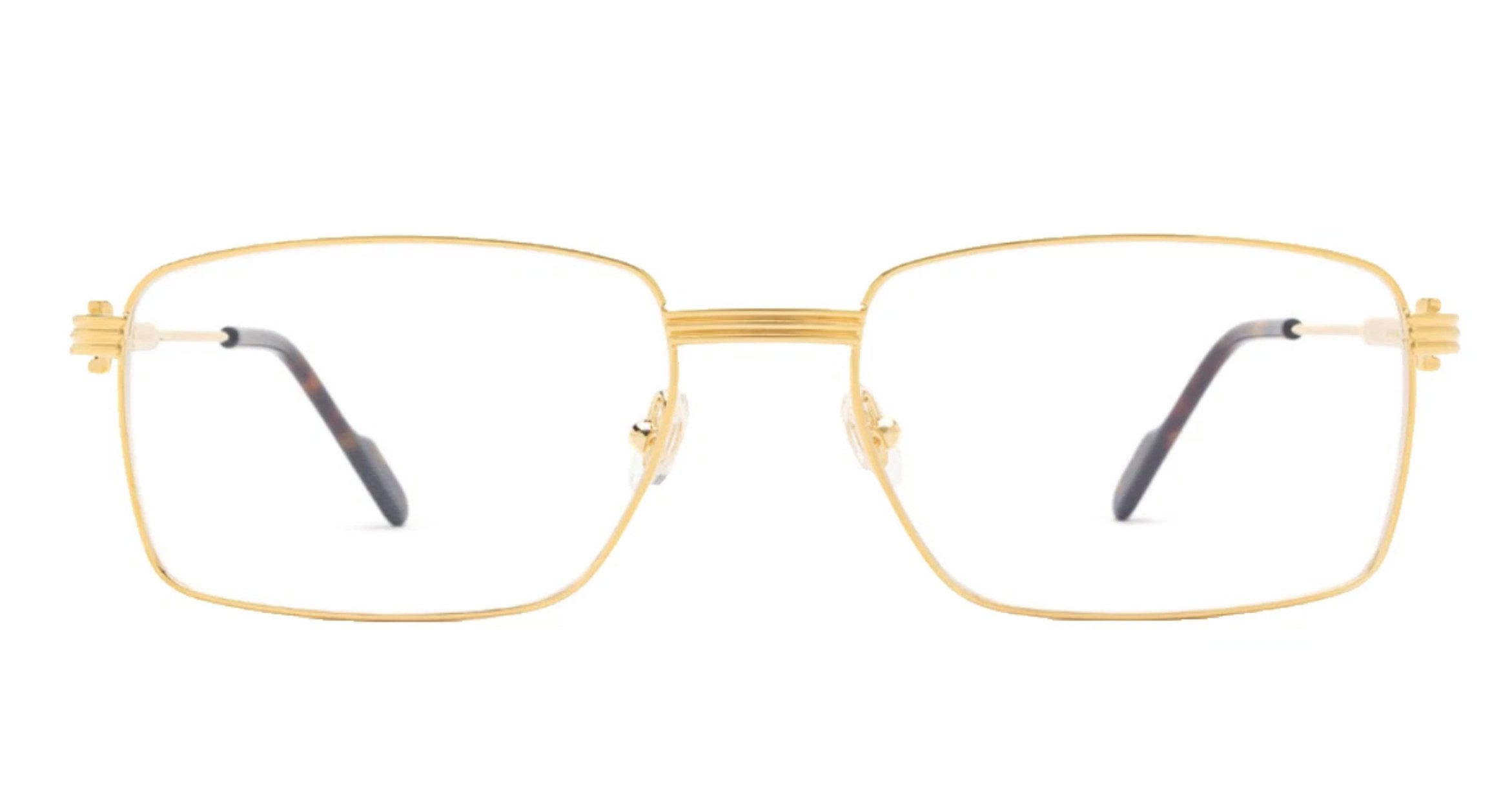 Cartier Brillengestell Unisex Eyewear C-Decor Gold Brille Sonnenbrille, fra günstig online kaufen