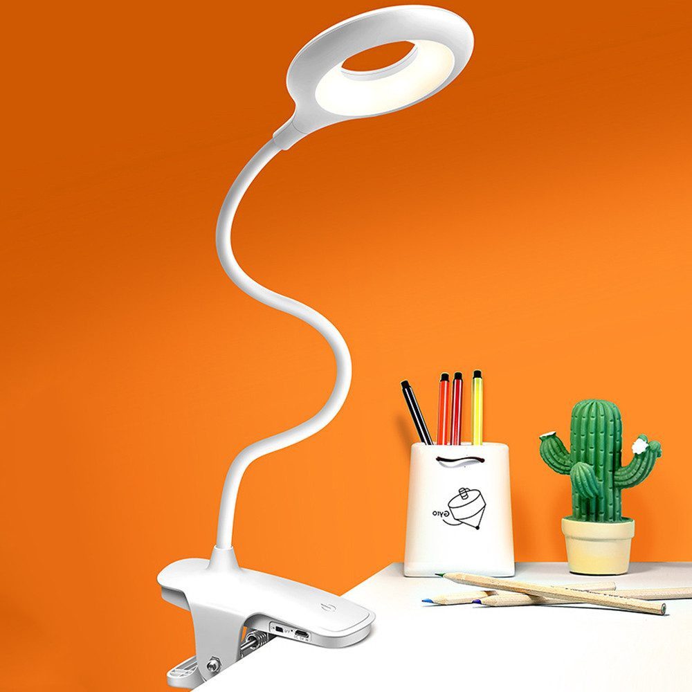 POPOLIC LED Leselampe LED Klemmlampe, USB Aufladbar Akku Tischlampe, Touch- günstig online kaufen