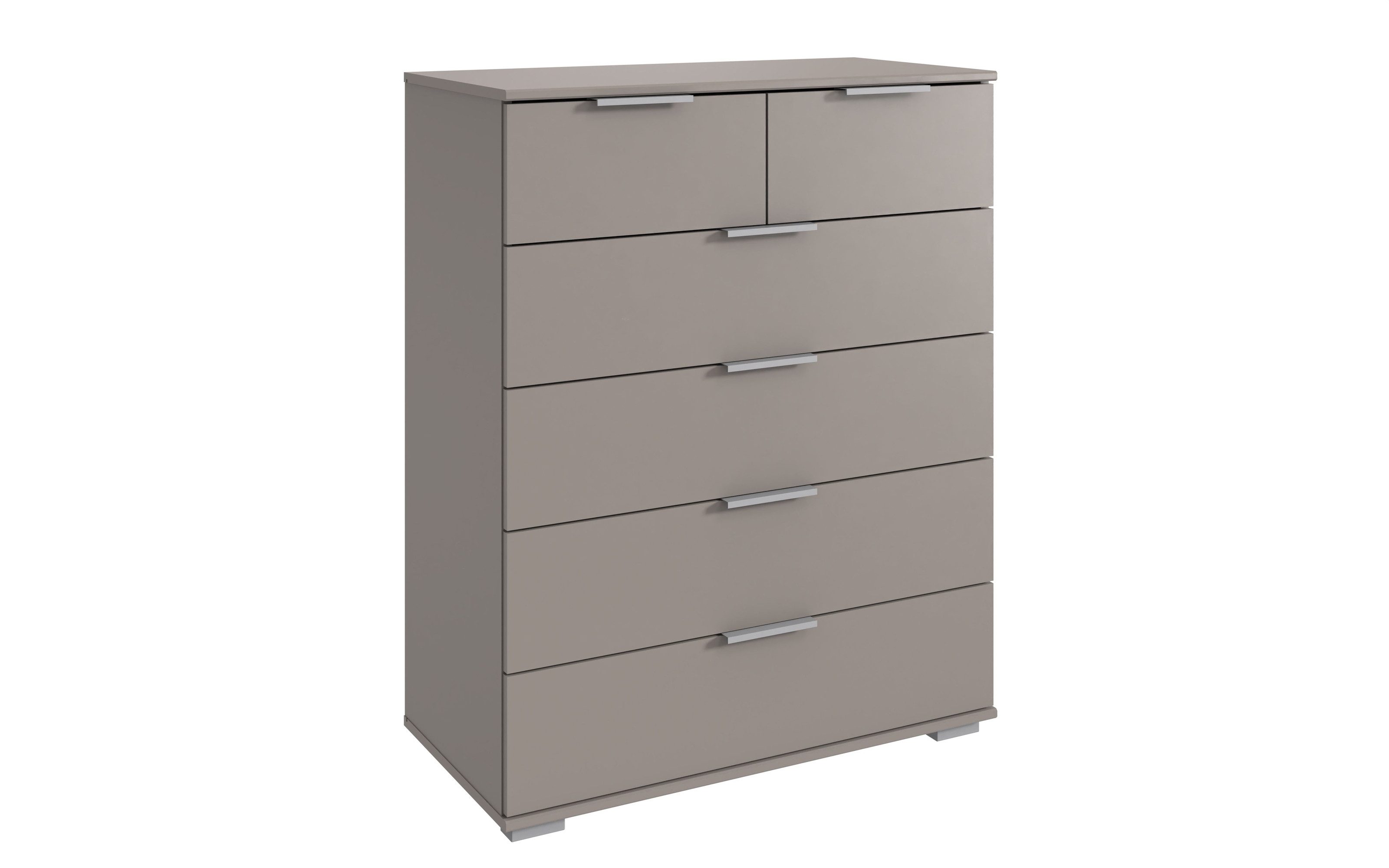 Wimex Hochkommode 6 Schubladen, in SAHARAGRAU - 82x102x42cm (BxHxT)