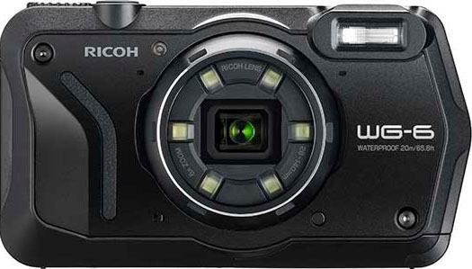 Ricoh WG-6 Outdoor-Kamera (RICOH Objektiv, 11 Elemente in 9 Gruppen (5 asphärische Elemente), 20 MP, 5x opt. Zoom)