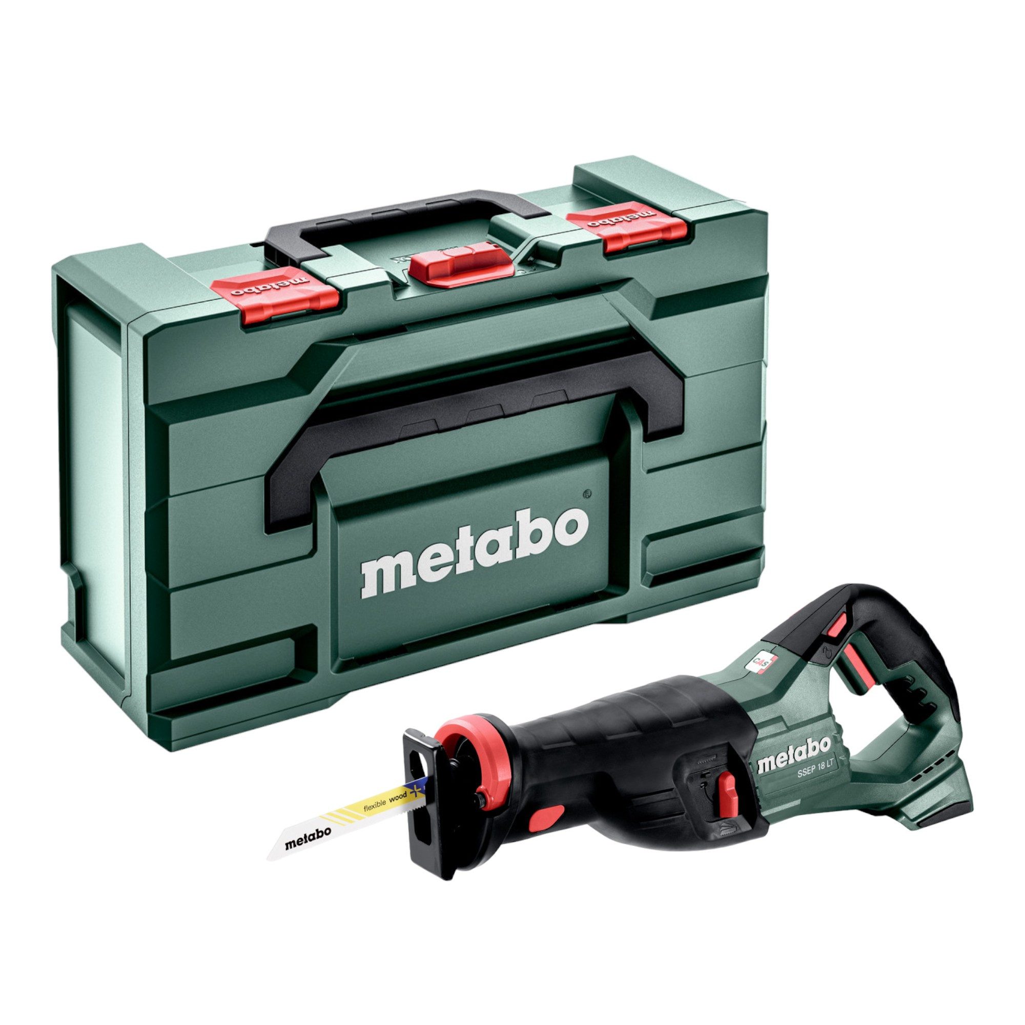 metabo Reciprosäge SSEP 18 LT Akku Säbelsäge 18 V 32 mm + Metabox - ohne Akku, ohne Lader
