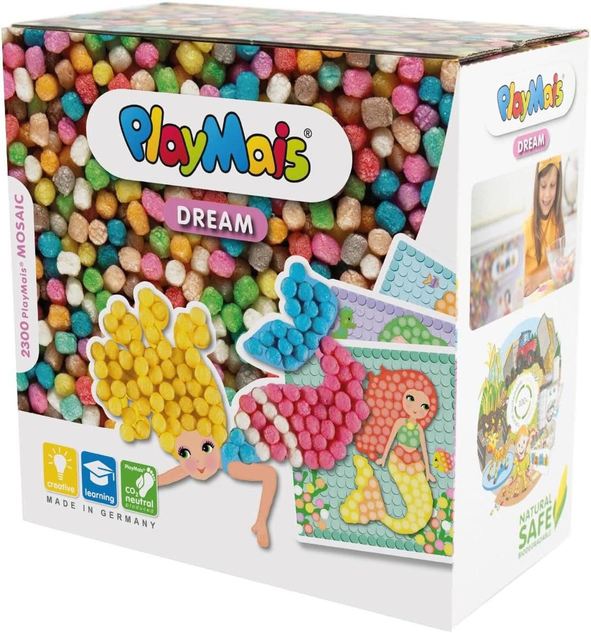 PlayMais Kreativset Playmais MOSAIC Dream Mermaid Kreativ-Set Basteln 2.300 Stück 5+