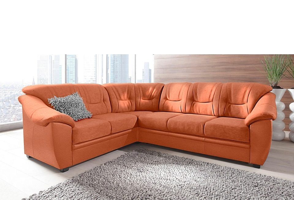 sit&more Ecksofa Savona L-Form, B: 262 cm, optional Bettfunktion, Federkern
