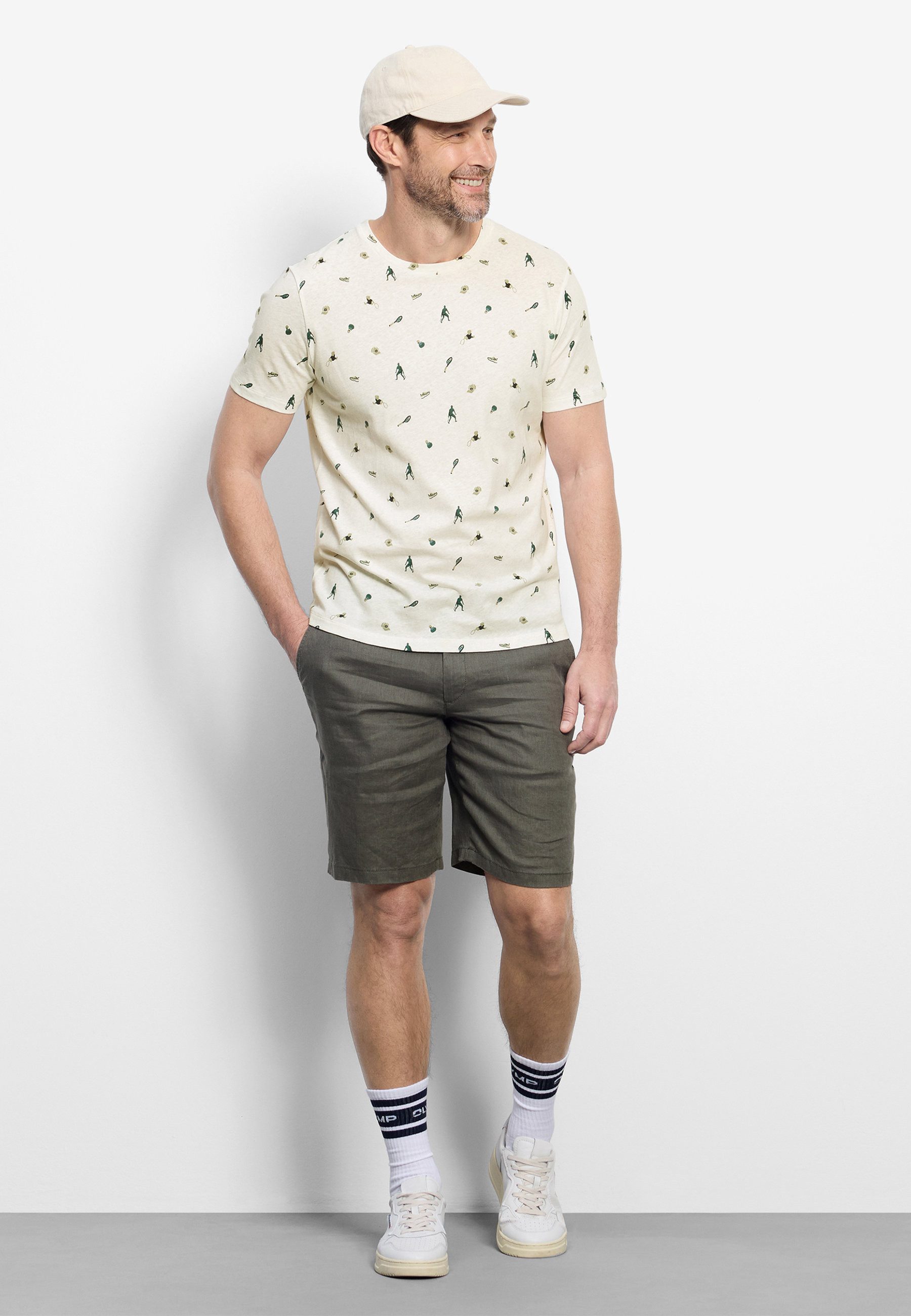 OLYMP T-Shirt OLYMP Casual Wirk, T-Shirt