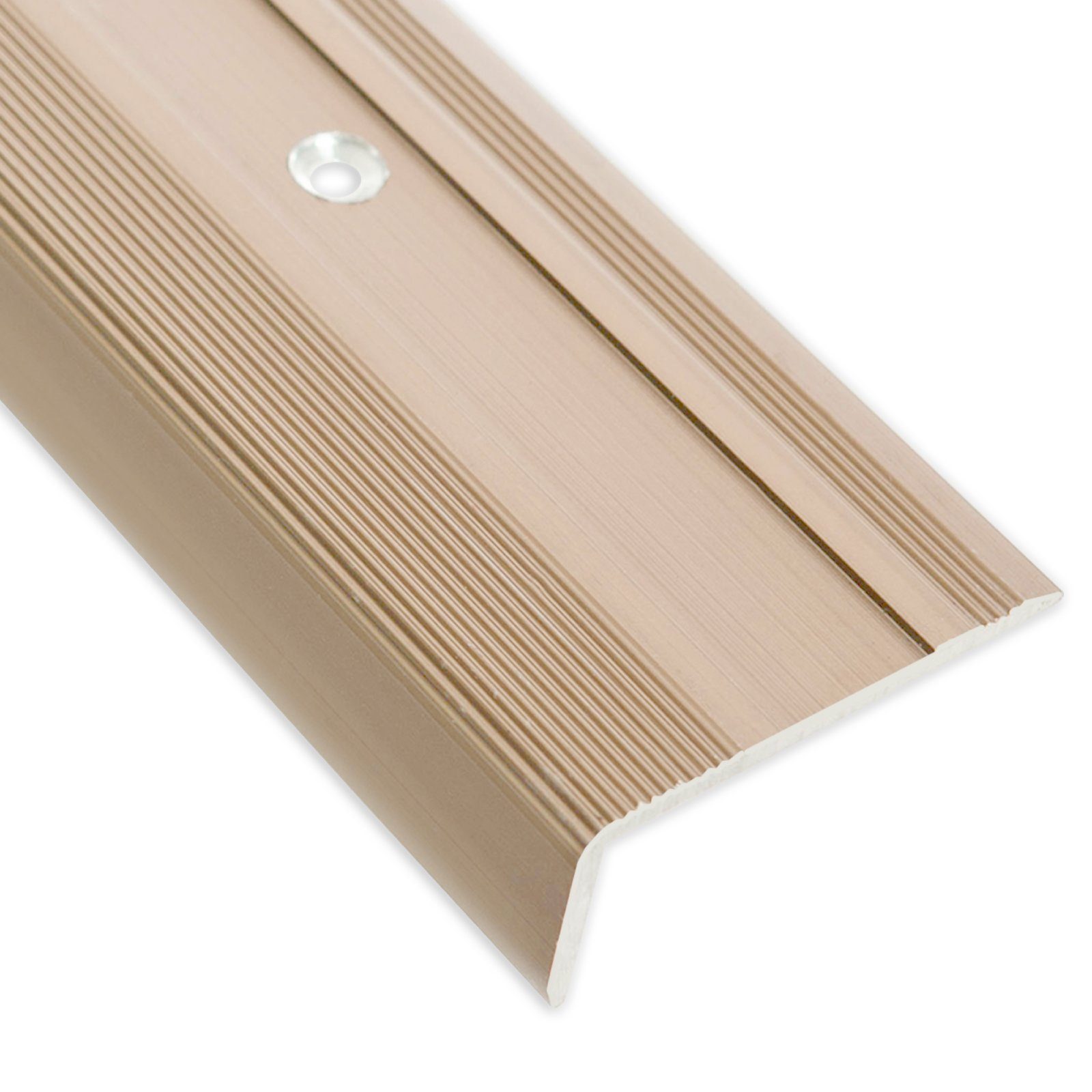 Floordirekt Treppenkantenprofil Glory Elegant Gold, 3 Größen, Stufenkantenprofil