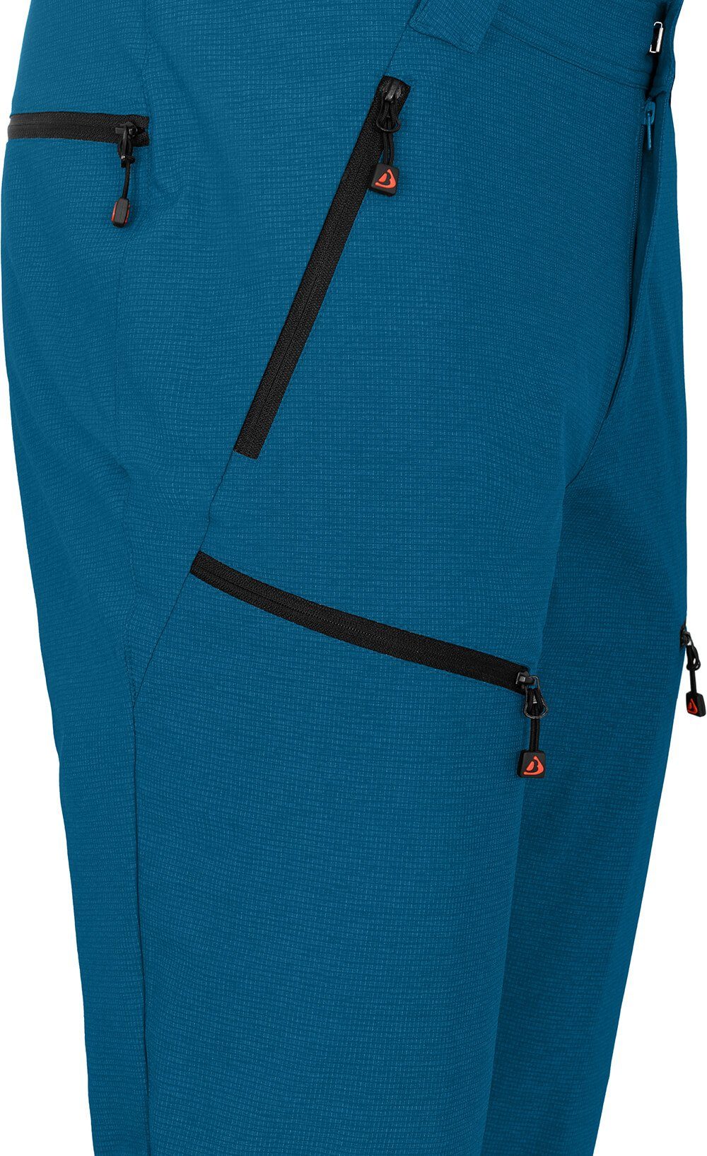 Zipp-Off Saphir PORI elastisch, Wanderhose, Normalgrößen, robust, blau Damen Bergson Zip-off-Hose