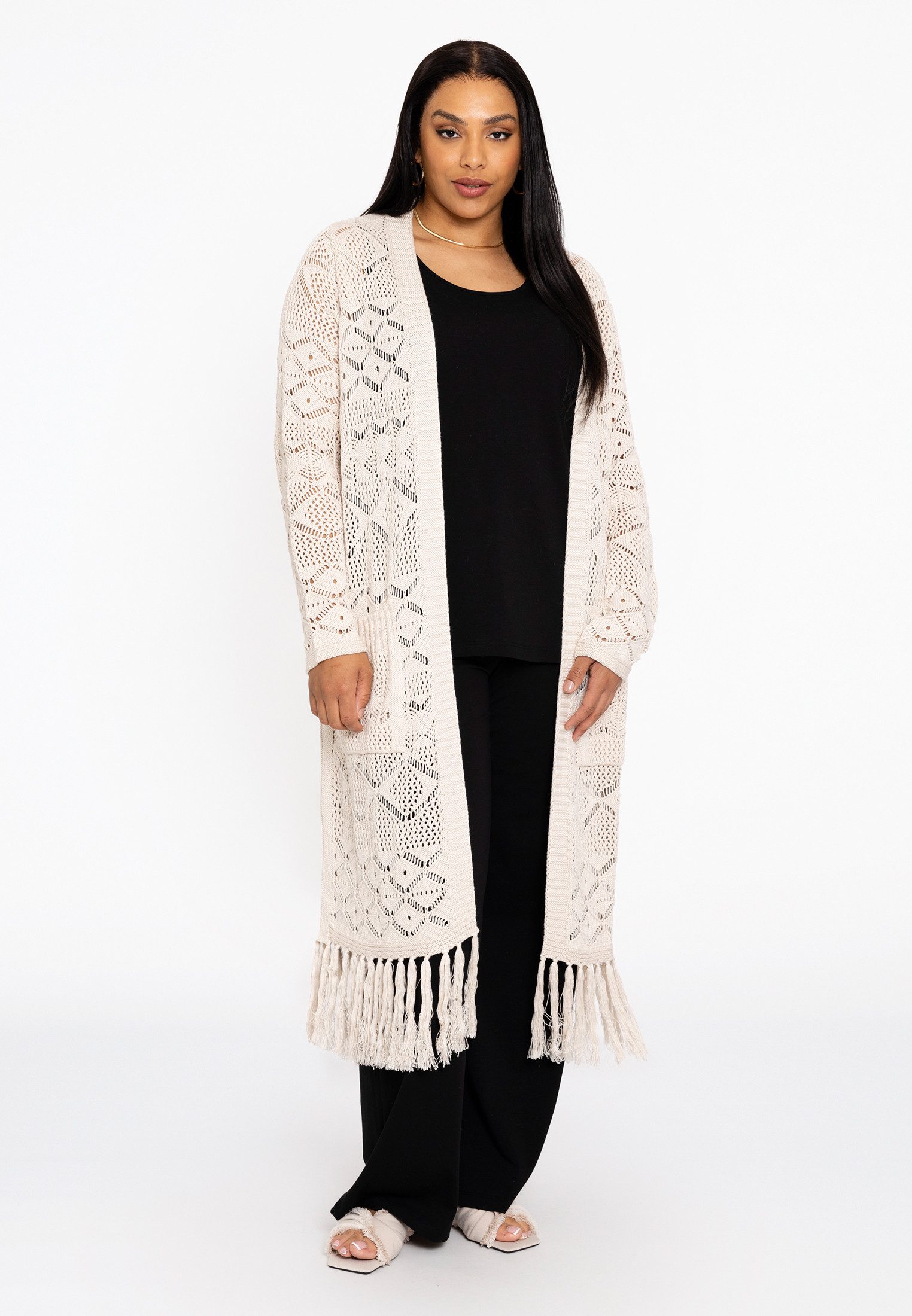 YOEK Cardigan Damen Strickjacke mit Langarm
