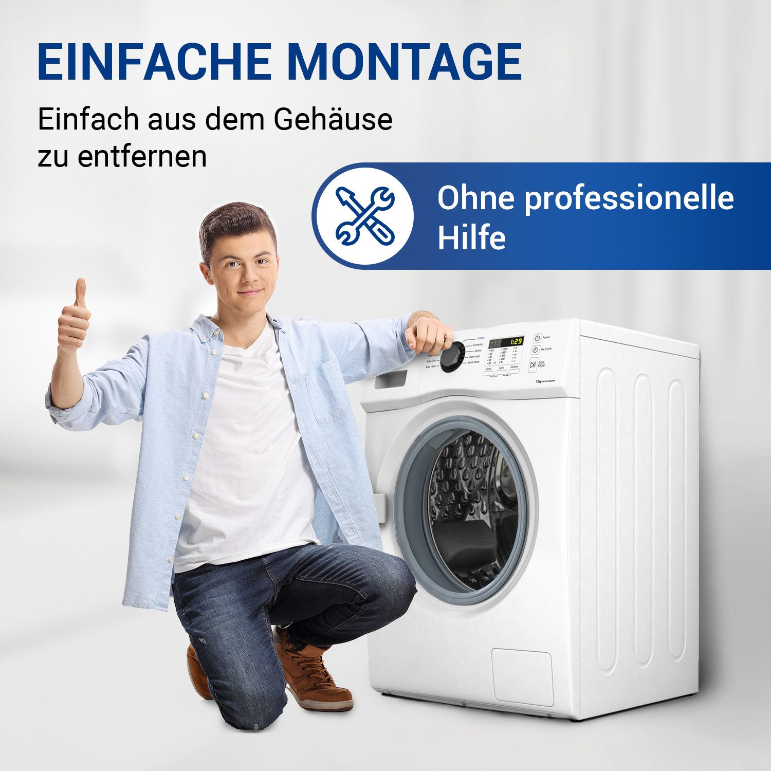 VIOKS Dichtungsring Türmanschette Ersatz für Bosch 00361127 Gummidichtung, für Frontlader Waschmaschine – Bild 5 von 5