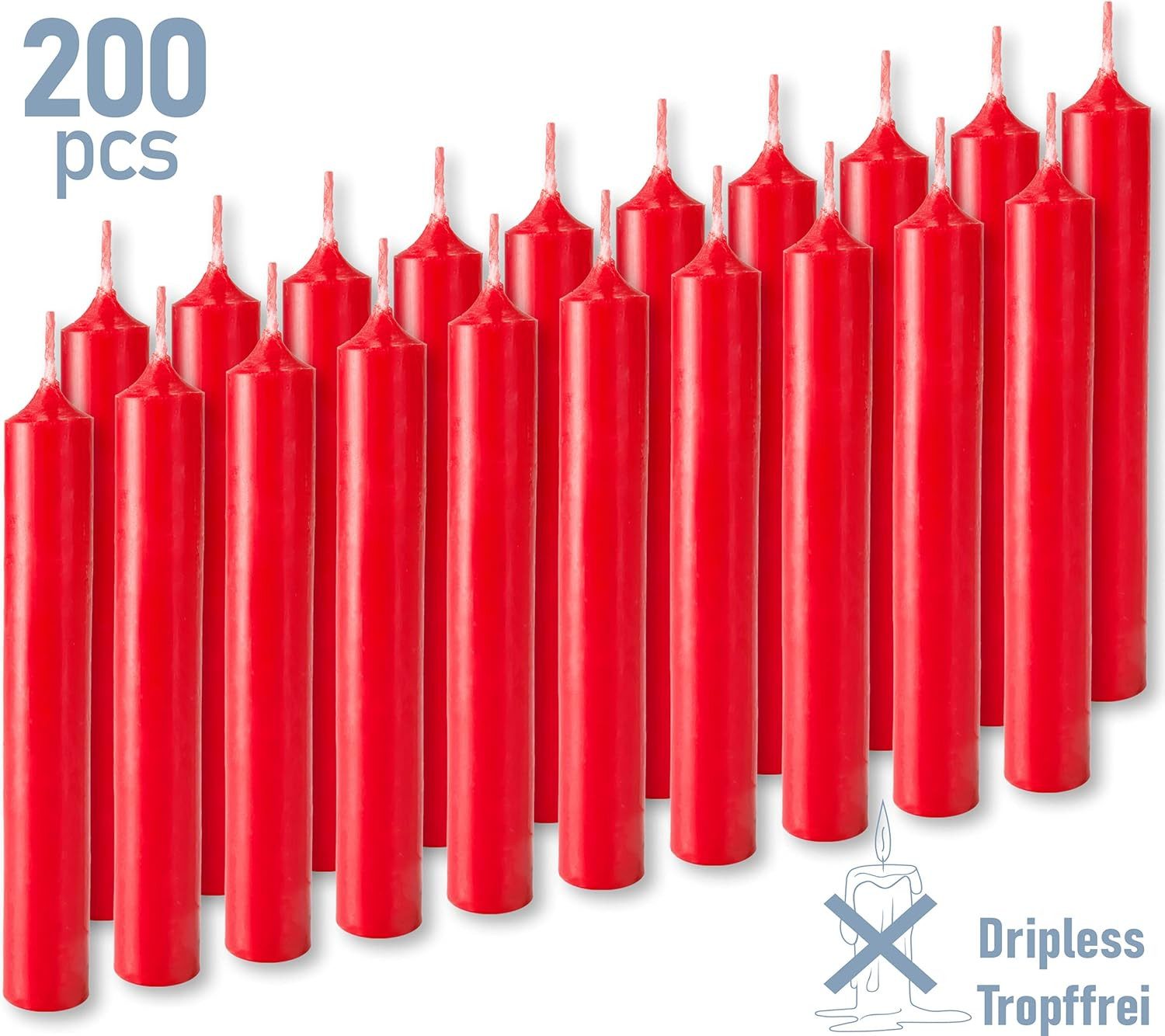 BRUBAKER Spitzkerze 20er Pack Geburtstagskerzen Blassgold günstig online kaufen