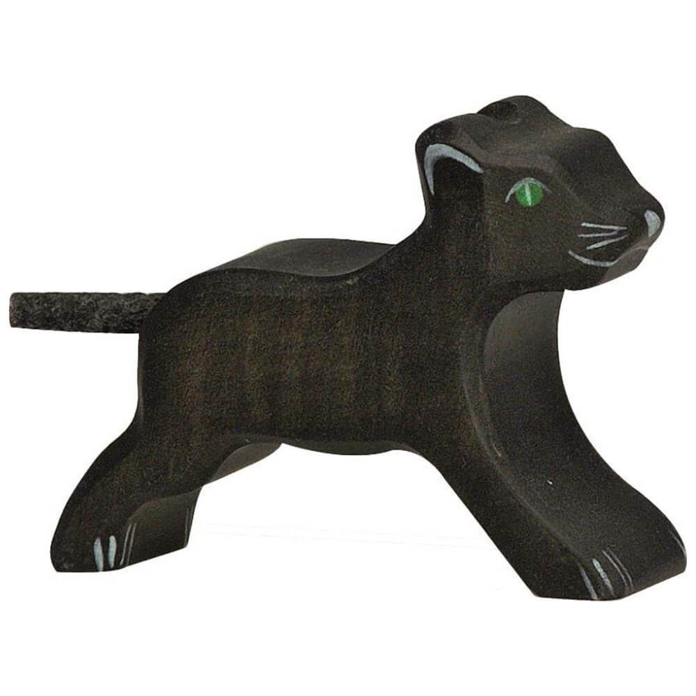 Holztiger Tierfigur HOLZTIGER Panther aus Holz - klein