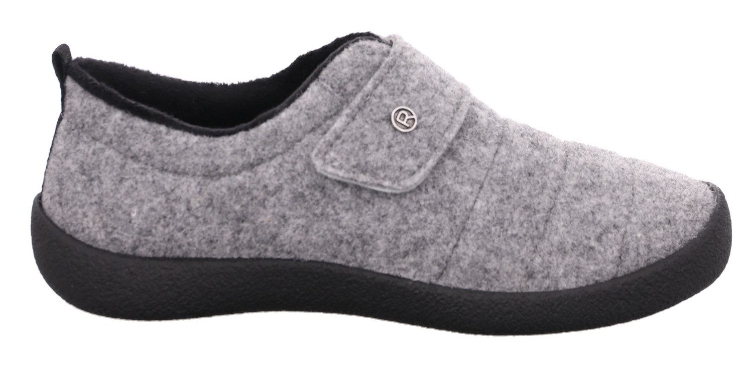 Rohde D.Olbia Hausschuh Homeslipper, Wohlfühlschuh mit Klettverschluss