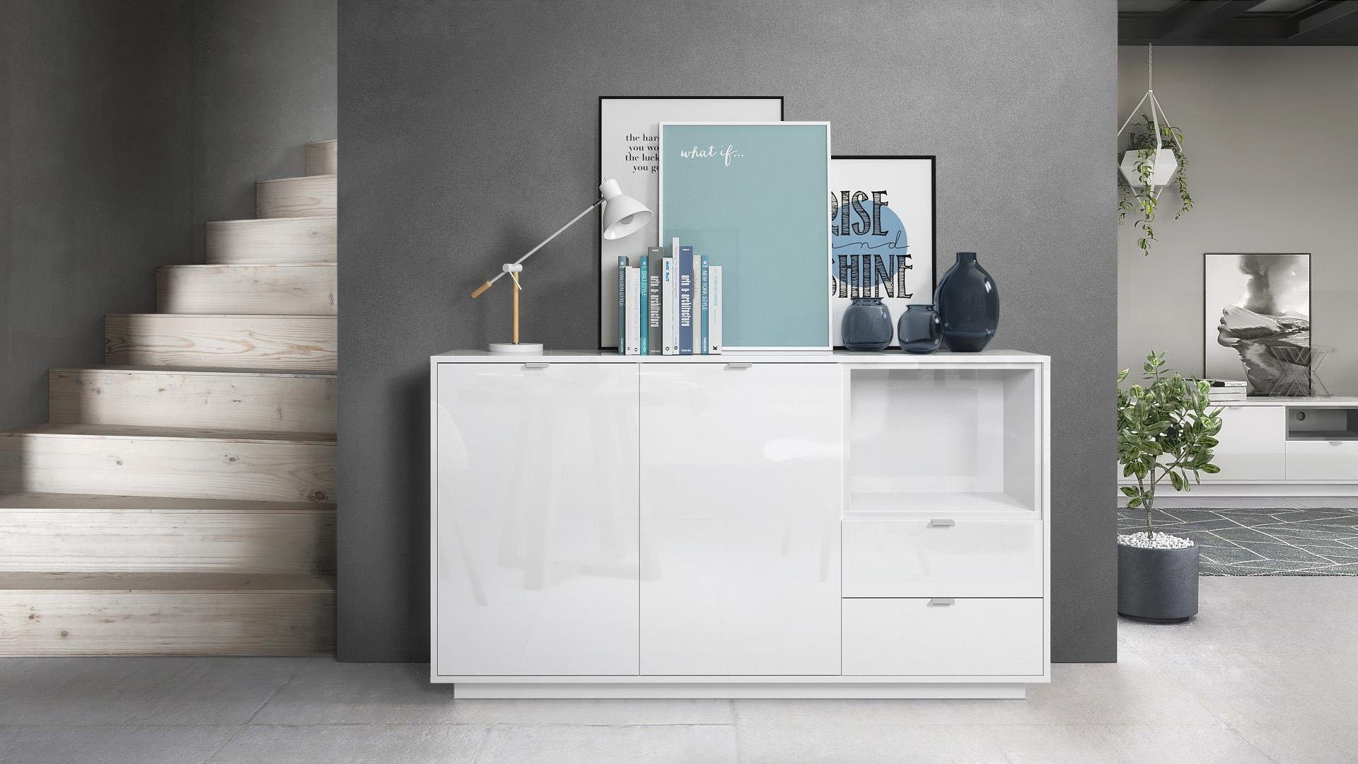Vladon Sideboard Metro (Kommode, mit 2 günstig online kaufen
