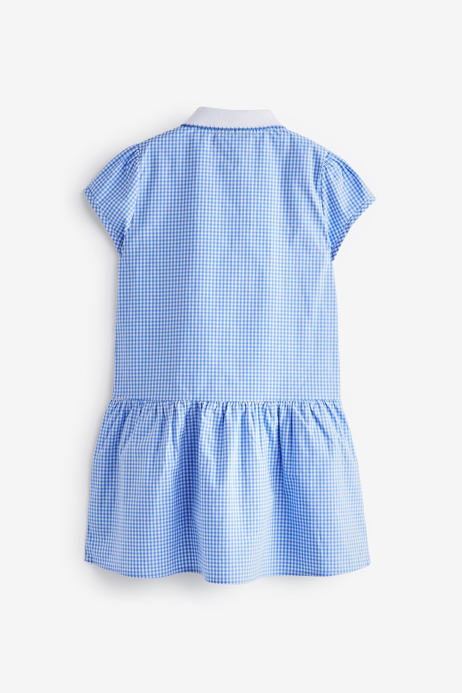 (1-tlg) Vichykaros, Next Karokleid mit Reißverschluss und Kleid Blue Baumwolle