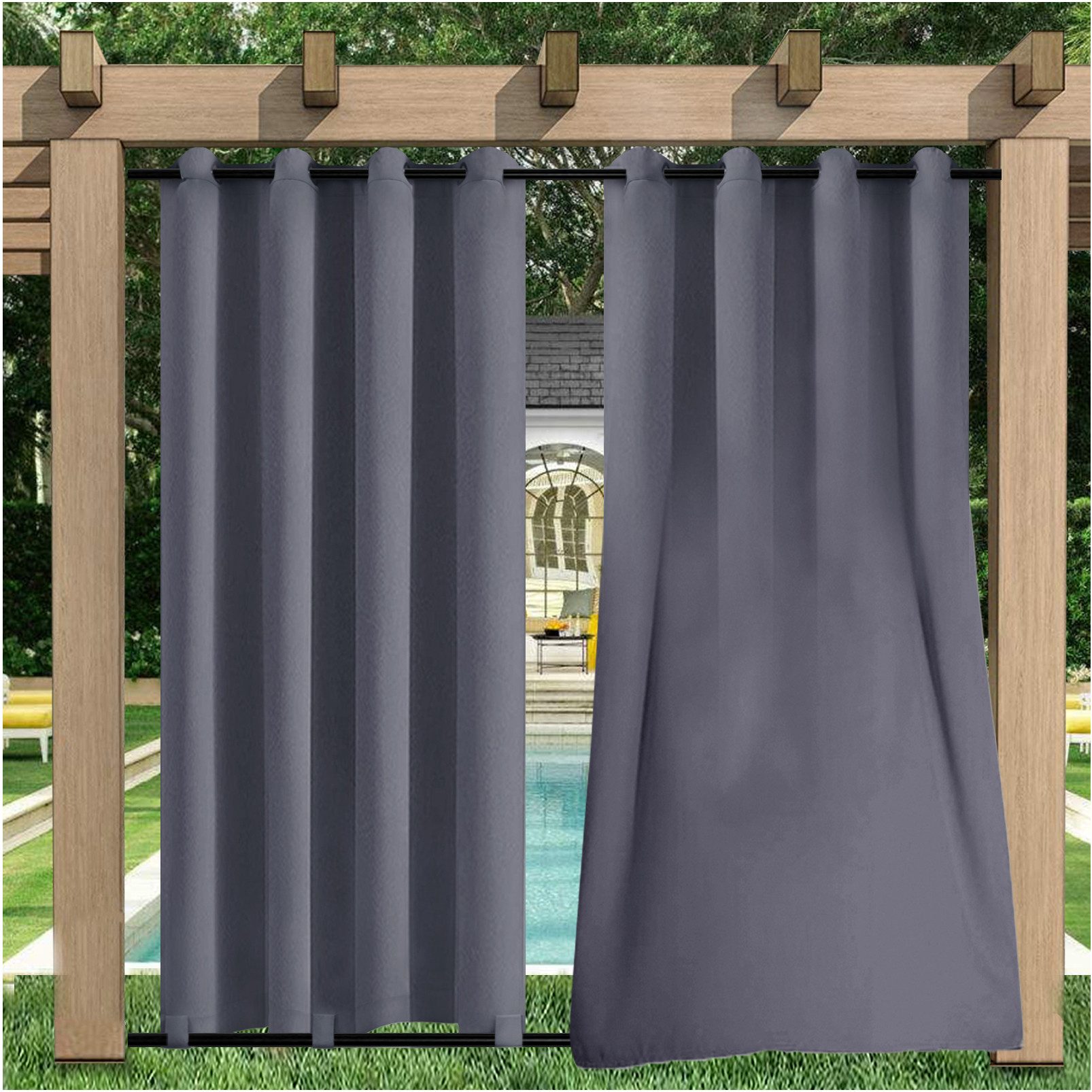 Sunicol Gardine Outdoor Vorhang,Wasserdicht,Oben Unten mit günstig online kaufen