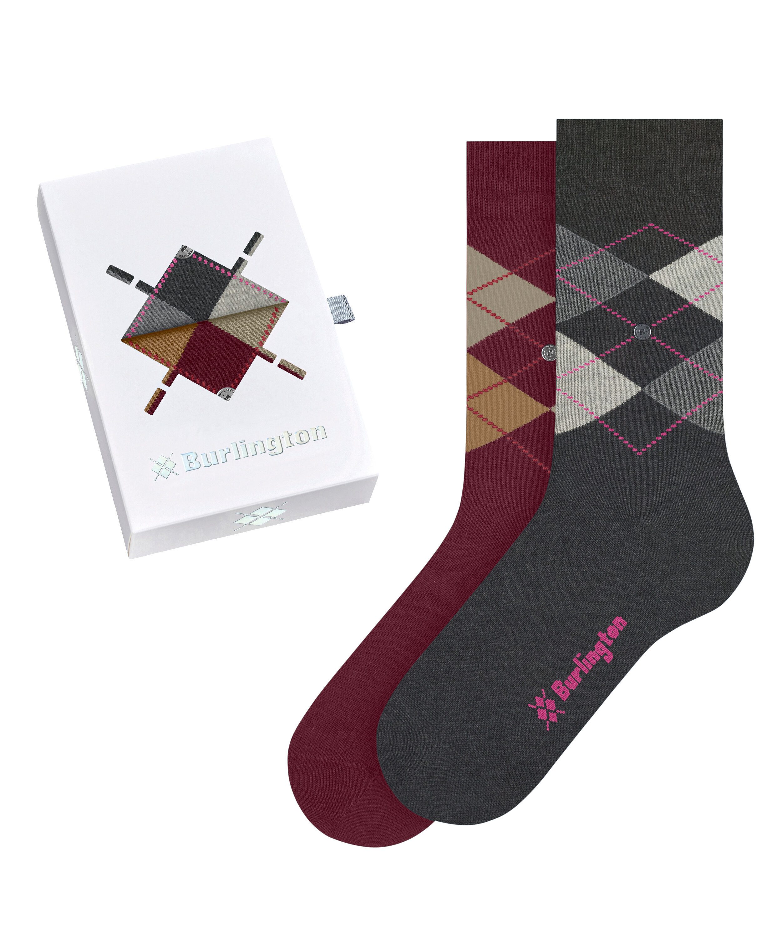 Burlington Socken Basic Gift Box (2-Paar) mit Geschenkbox