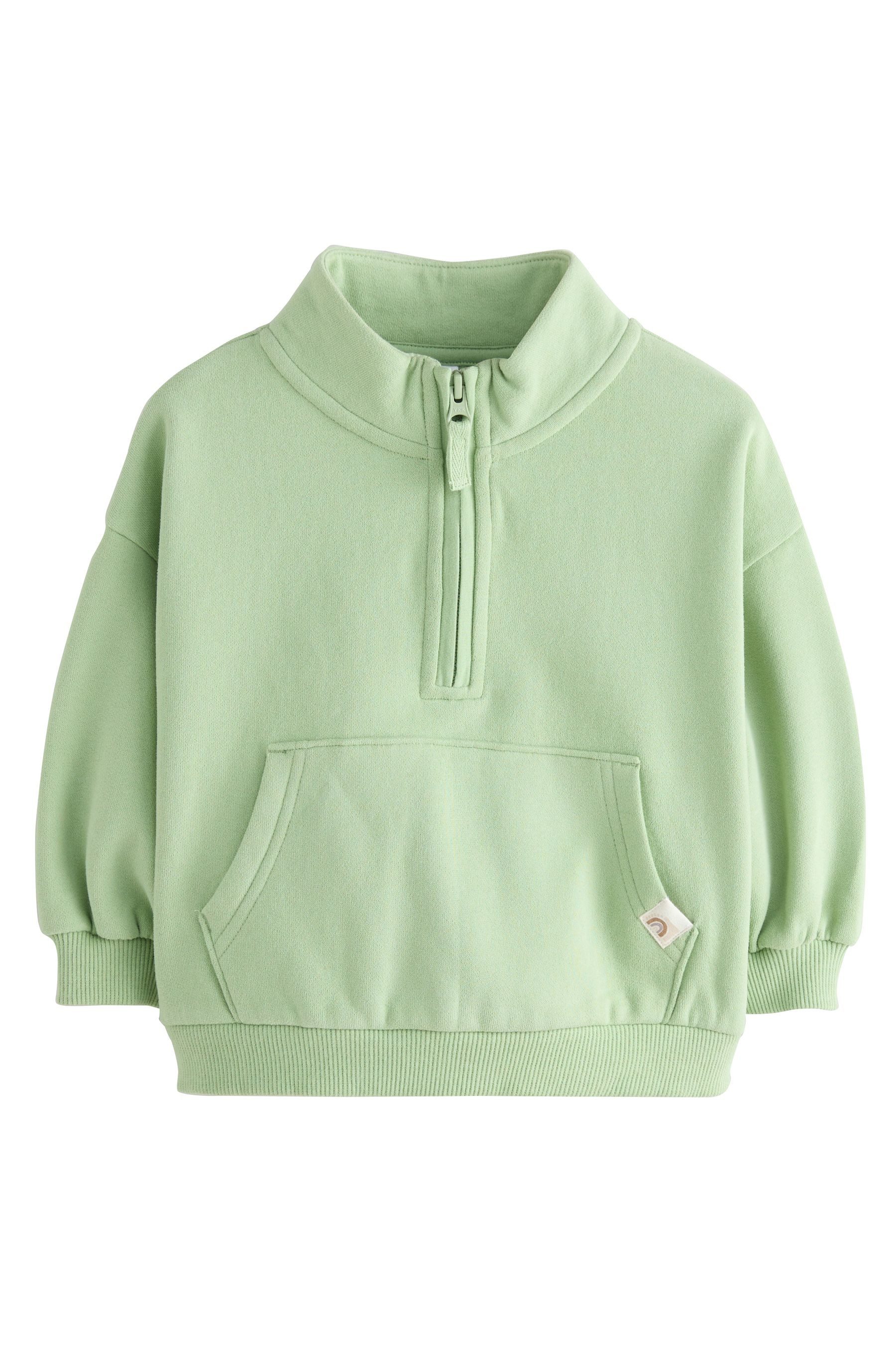 Next Sweatshirt Sweatshirt mit halblangem Reißverschluss (1-tlg)